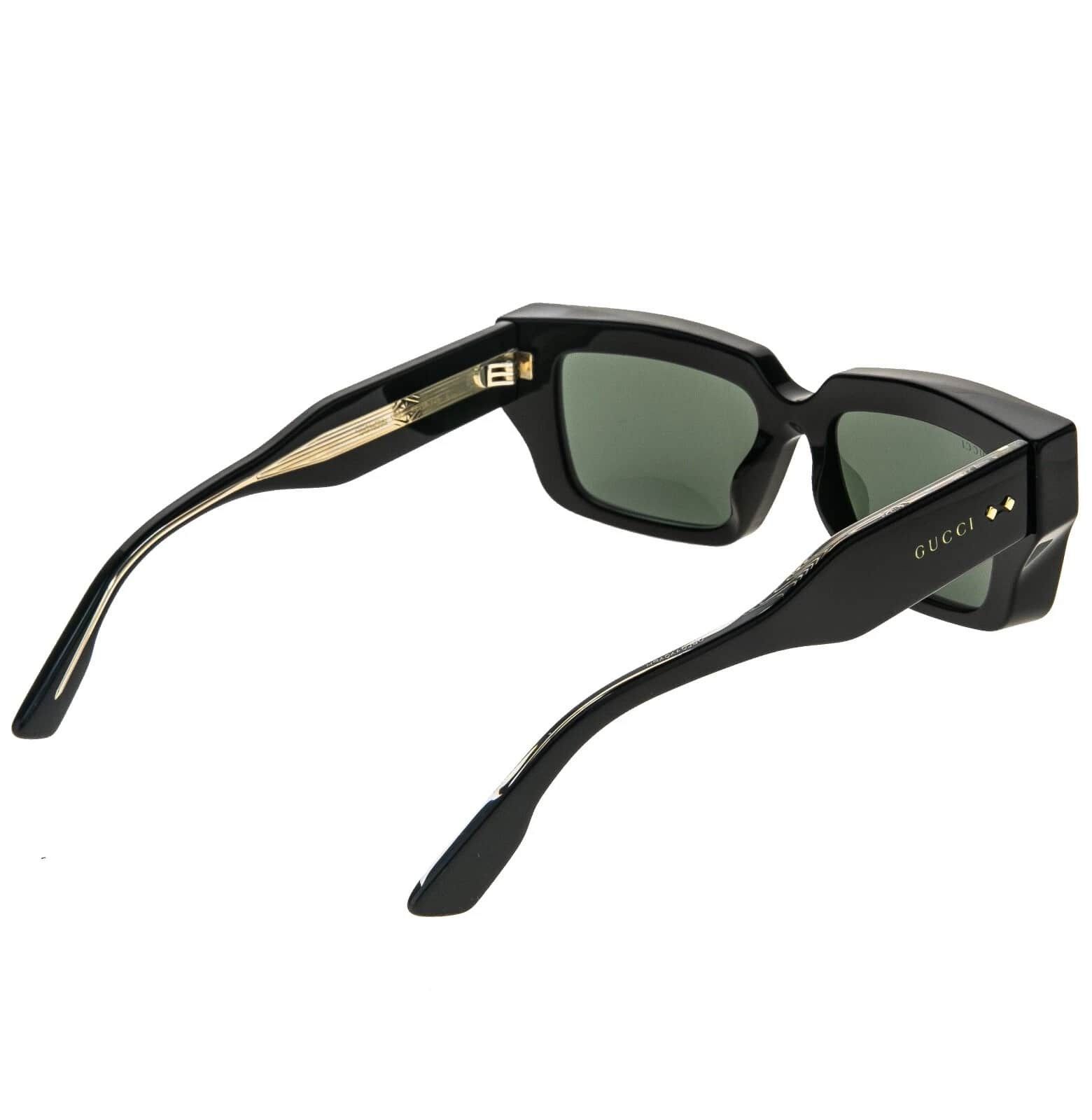 Gucci GUCCI 1529 Shiny Black Narrow Gg1529S Unisex Sunglasses 001 Size ONE SIZE - 5 Thumbnail
