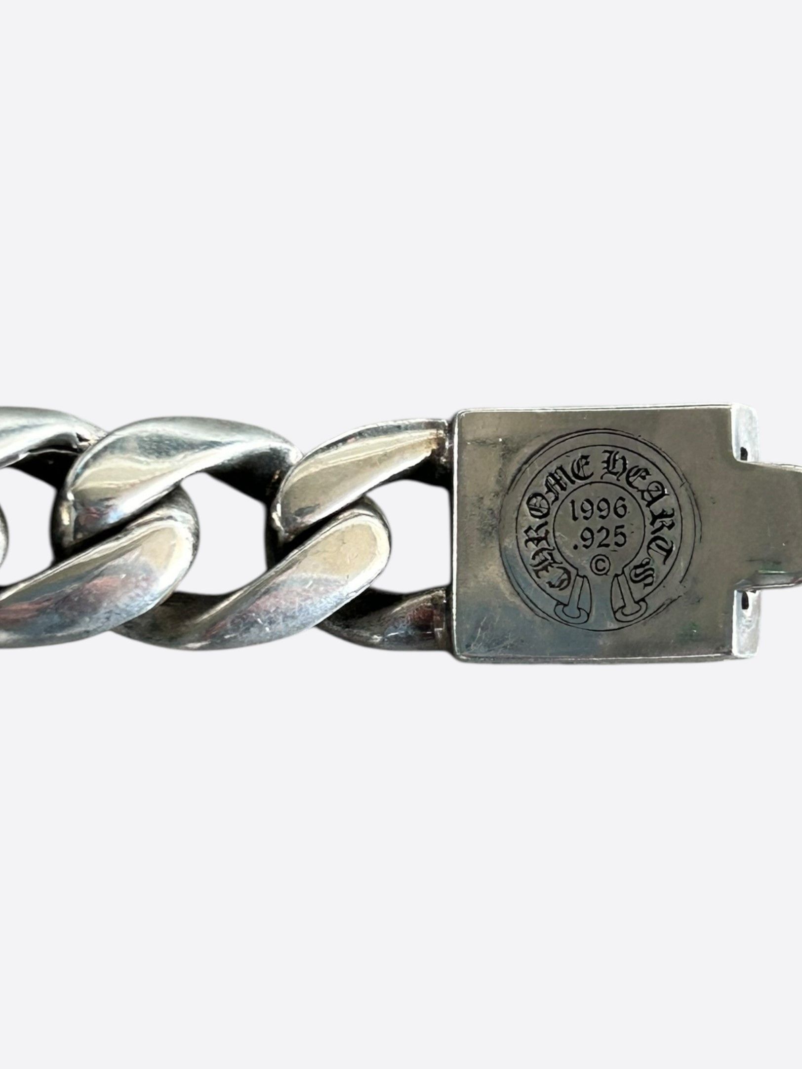 Chrome Hearts Chrome Hearts Silver & Diamond Cross Cuban Bracelet Size ONE SIZE - 4 Thumbnail