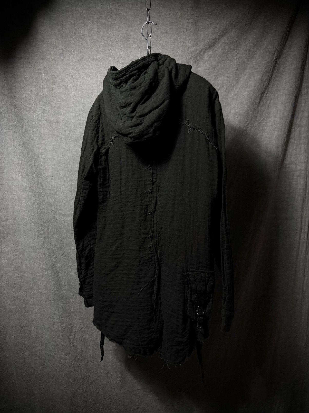 KMRii KMRii Braided Strap Distressed Hoodie Size US M / EU 48-50 / 2 - 8 Thumbnail