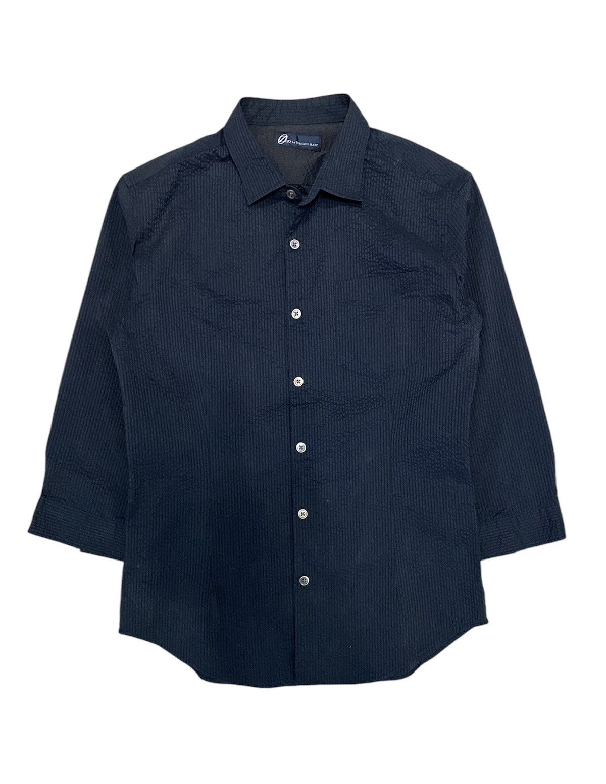 Tornado Mart Y2k Tornado Mart Black Wrinkle 3/4 sleeve polyester shirt Size US S / EU 44-46 / 1 - 1 Thumbnail