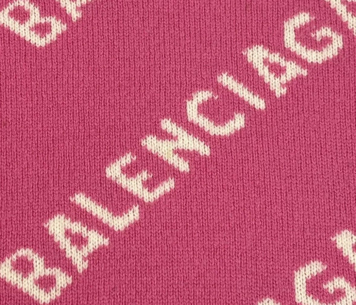 Balenciaga Balenciaga pink bullet screen wool sweater 2412-Nextarrow Size US XS / EU 42 / 0 - 5 Thumbnail