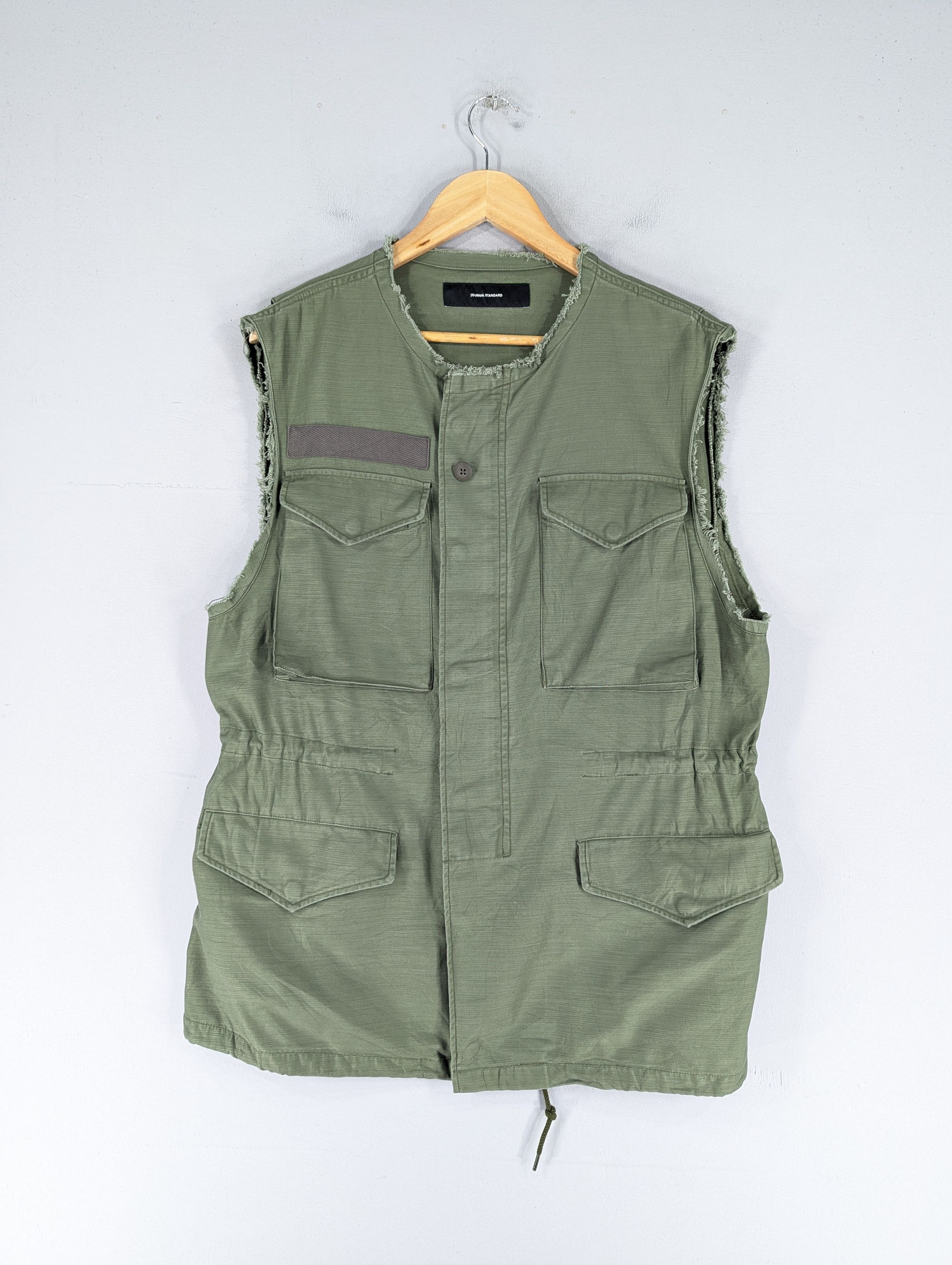 Japanese Brand × Journal Standard Journal Standard Green Army Vest Zipper Jacket Size US L / EU 52-54 / 3 - 1 Thumbnail