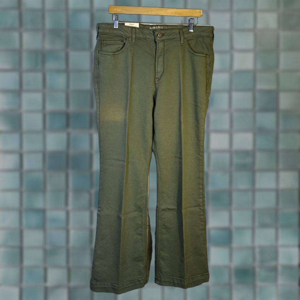 Ariat Ariat Jeans 34 Military Green High Rise Slim Trouser Jean Western Women Size 24" / US 00 / IT 34 - 1 Thumbnail