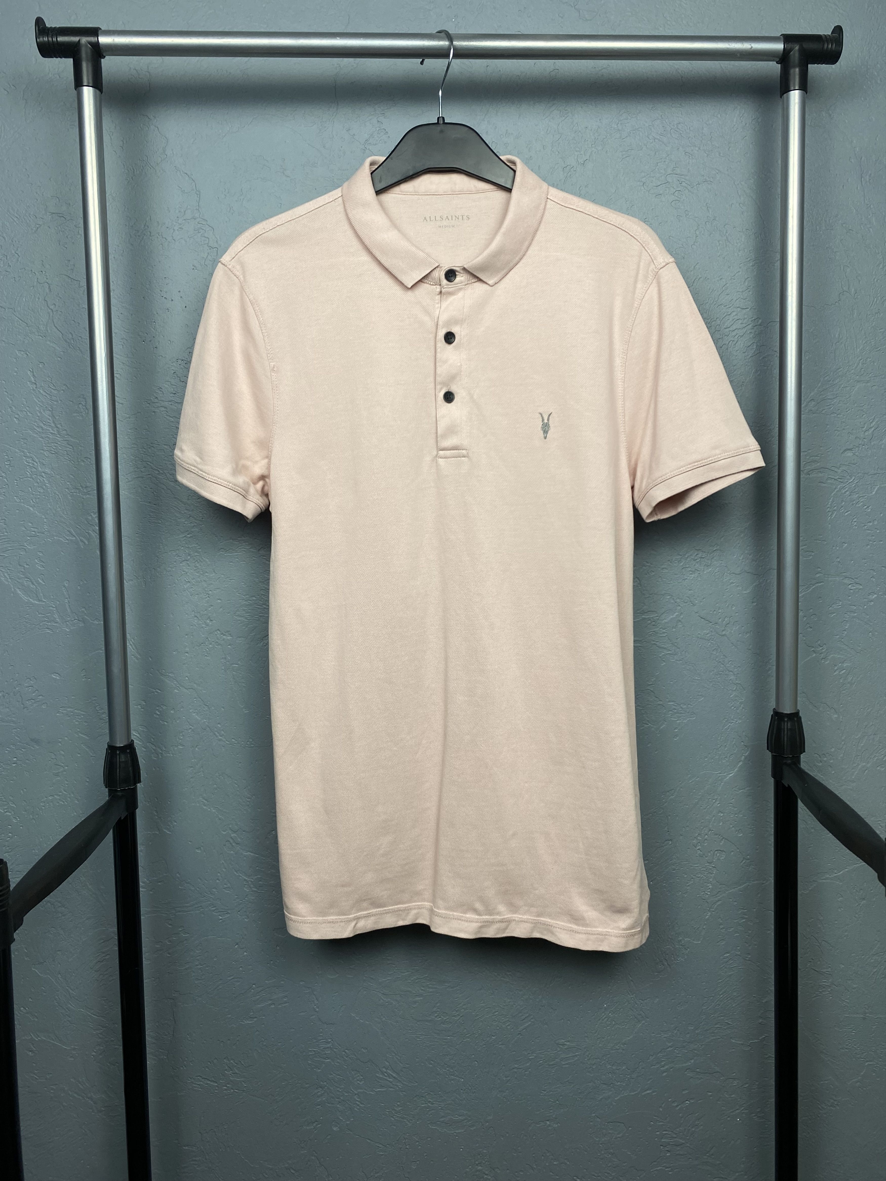 Allsaints × Vintage Allsaints Vintage Mens Form SS Polo Shirt Size US M / EU 48-50 / 2 - 1 Thumbnail