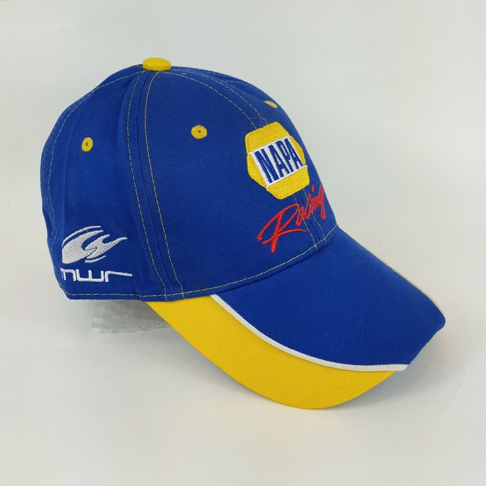 NASCAR VINTAGE NAPA NASCAR Snapback Hat Blue Logo Car Baseball Cap Retro Hat Boys Mens Adjustable Cotton Embroidered Breathable Lightweight Casual Sports Size ONE SIZE - 2 Thumbnail