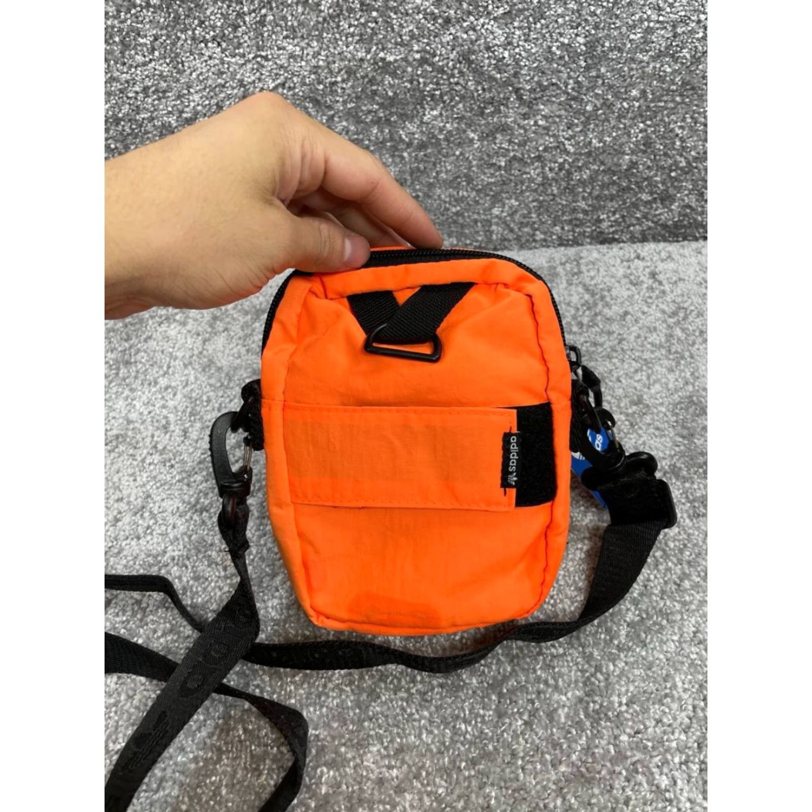 Adidas Adidas National Festival Crossbody Bag Womens Orange Zip Detachable Adjustable Polyester Lite 5x6.5in Black Strap Womens Fashion Festival Bag Size ONE SIZE - 4 Thumbnail