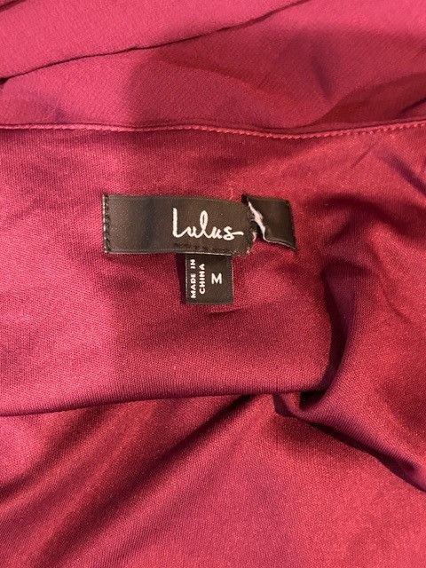 Lulus My Whole Heart Plum Long Sleeve Wrap Dress Size M / US 6-8 / IT 42-44 - 7 Thumbnail