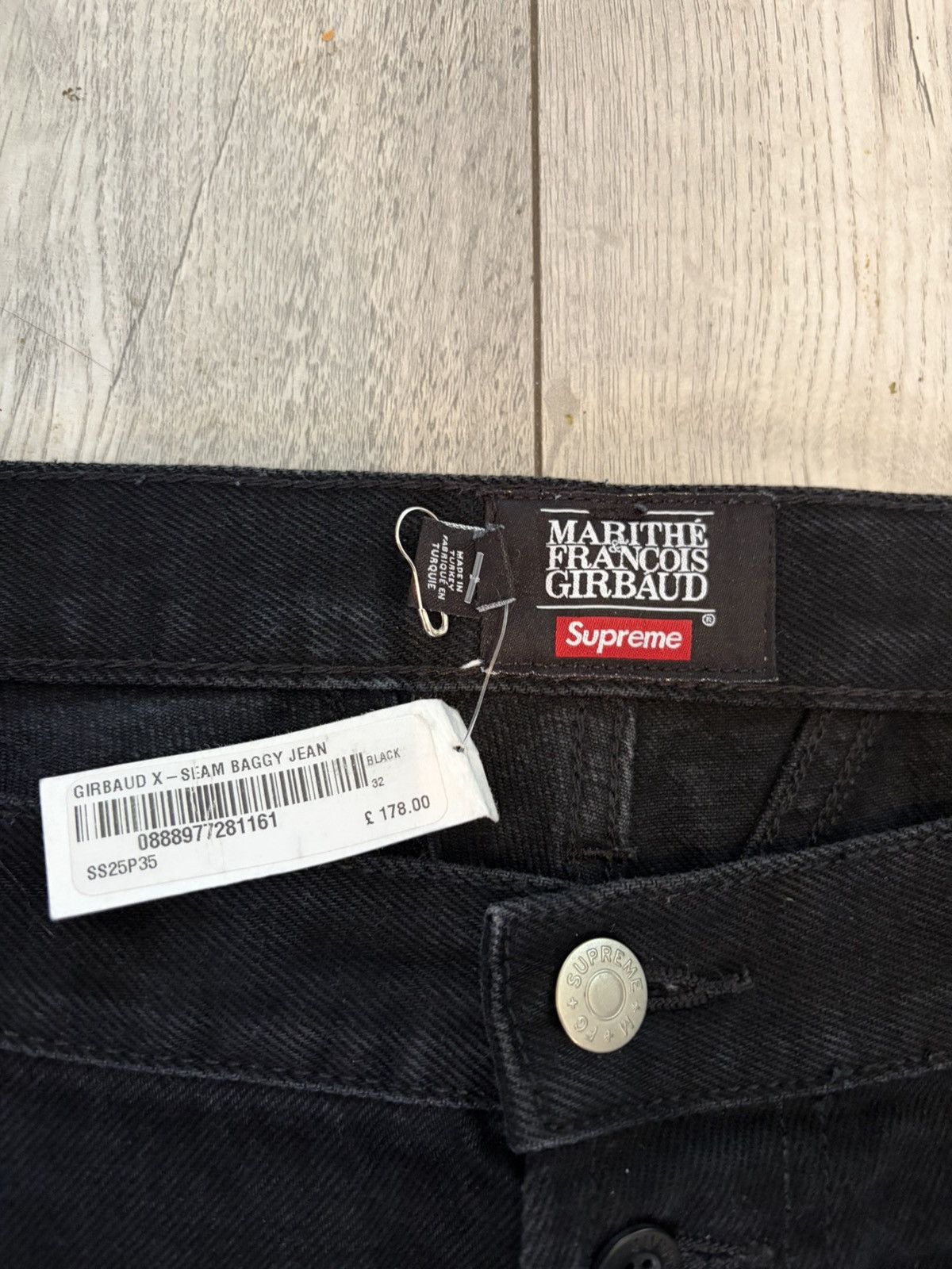 Supreme Supreme x Marithe + Francois Girbaud X-Seam Baggy Jean Black Size US 32 / EU 48 - 8 Thumbnail
