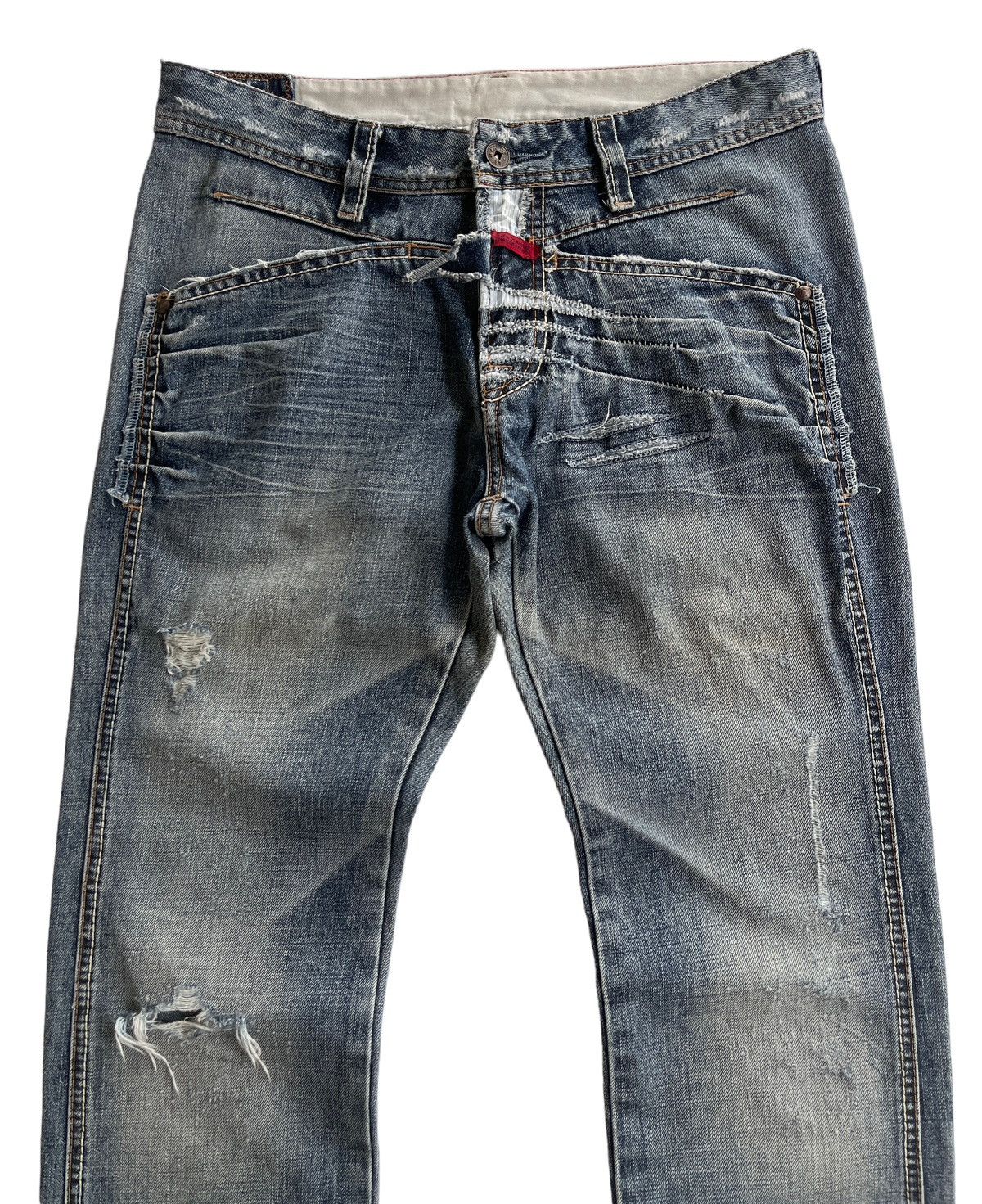 Marithe + Francois Girbaud MFG Distressed Jeans Size US 31 - 7 Thumbnail
