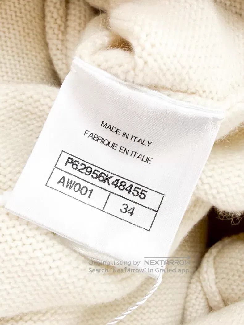 Chanel Chanel Beige hollow chain knitted long-sleeved dress skirt Size XXS / US 00 / IT 34 - 6 Thumbnail