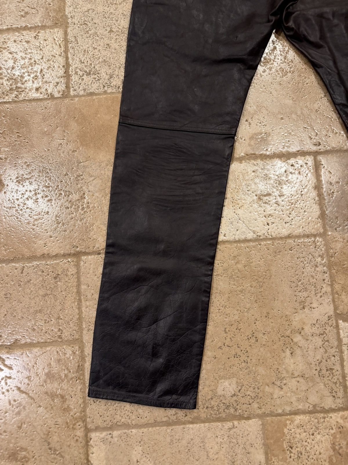RRL Ralph Lauren Double RRL Ralph Lauren Western Brown Horse Leather Pants Size US 36 / EU 52 - 12 Thumbnail