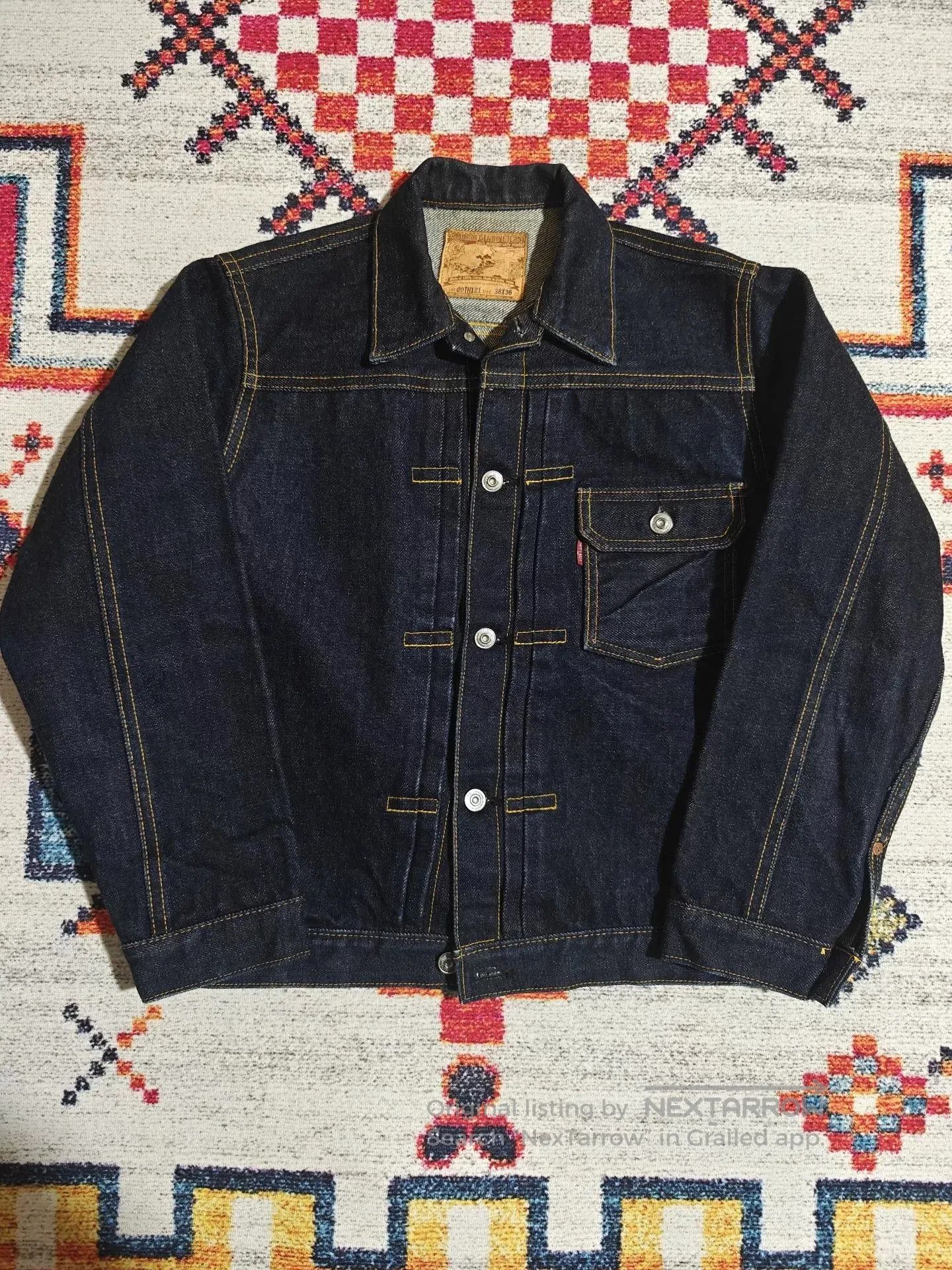 Samurai Jeans SAMURAI S551XX 25OZ 20th Anniversary Denim Jacket. Size US M / EU 48-50 / 2 - 1 Thumbnail