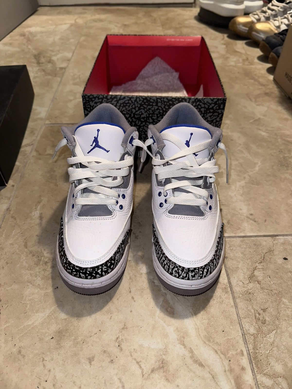 Jordan Brand × Nike Air Jordan 3 ‘Racer Blue’ Size US 5 / EU 37 - 1 Thumbnail