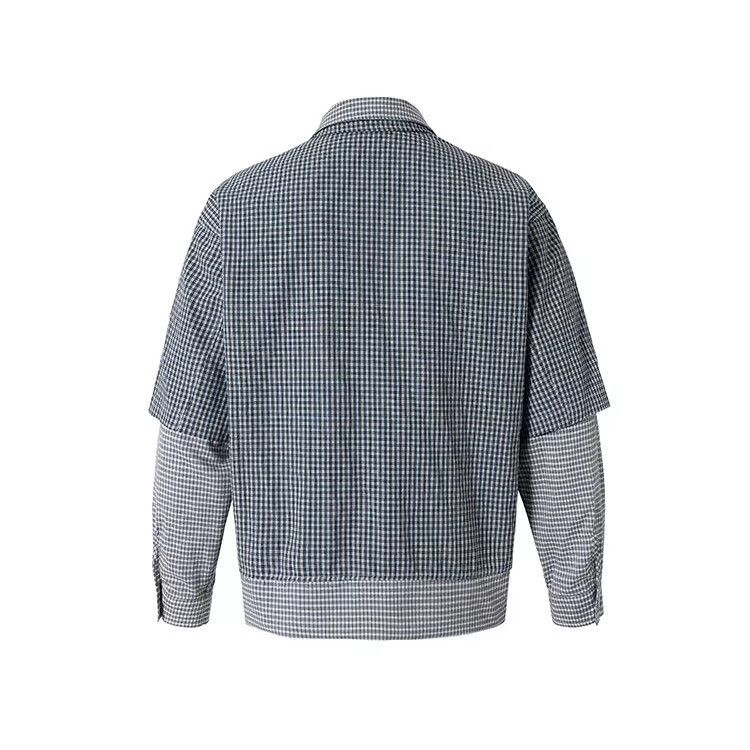 Vintage Patchwork Streetwear Plaid Oversize School Shirt Blouse Size US XXL / EU 58 / 5 - 2 Thumbnail