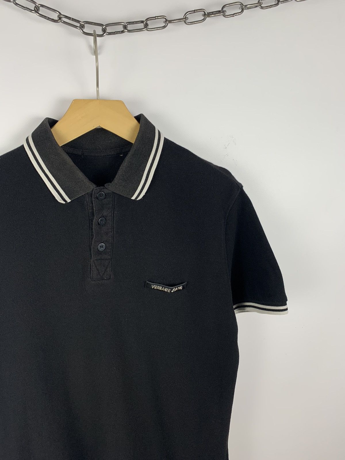 Versace Versace Jeans Polo Shirt luxury designer logo Size US M / EU 48-50 / 2 - 4 Thumbnail