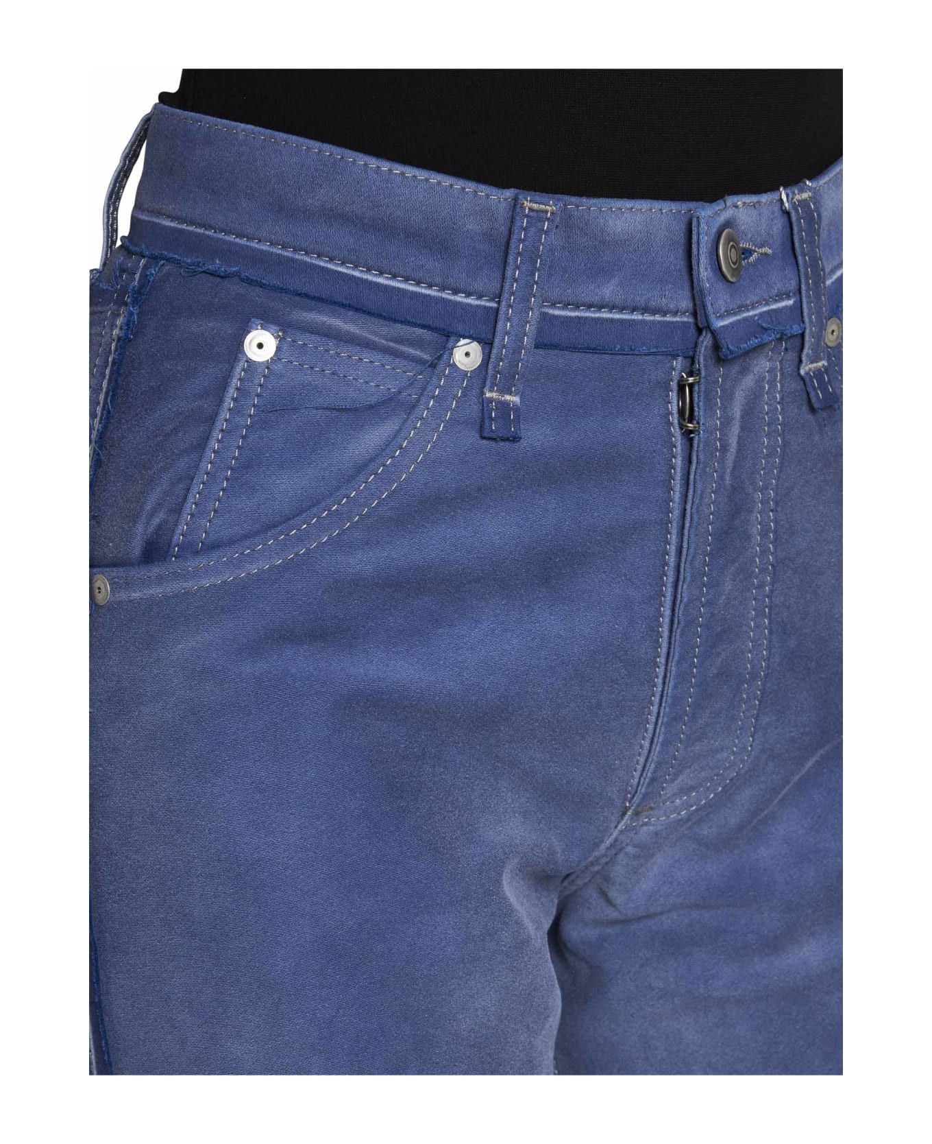 Maison Margiela o1y0625 Casual Pant in Blue Size 27" / US 4 / IT 40 - 2 Thumbnail