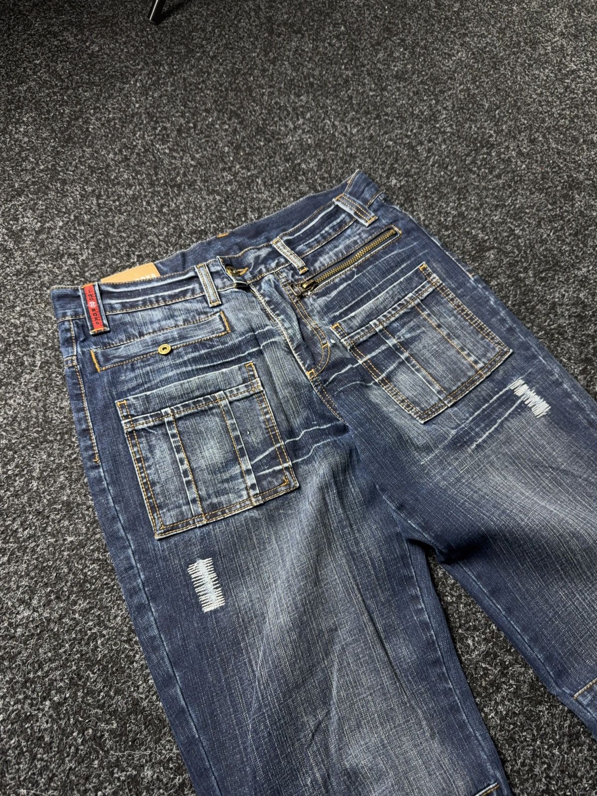 Japanese Brand Avant-garde 00s Retro Vintage baggy Japanese Y2K Denim pants Size US 33 - 6 Thumbnail