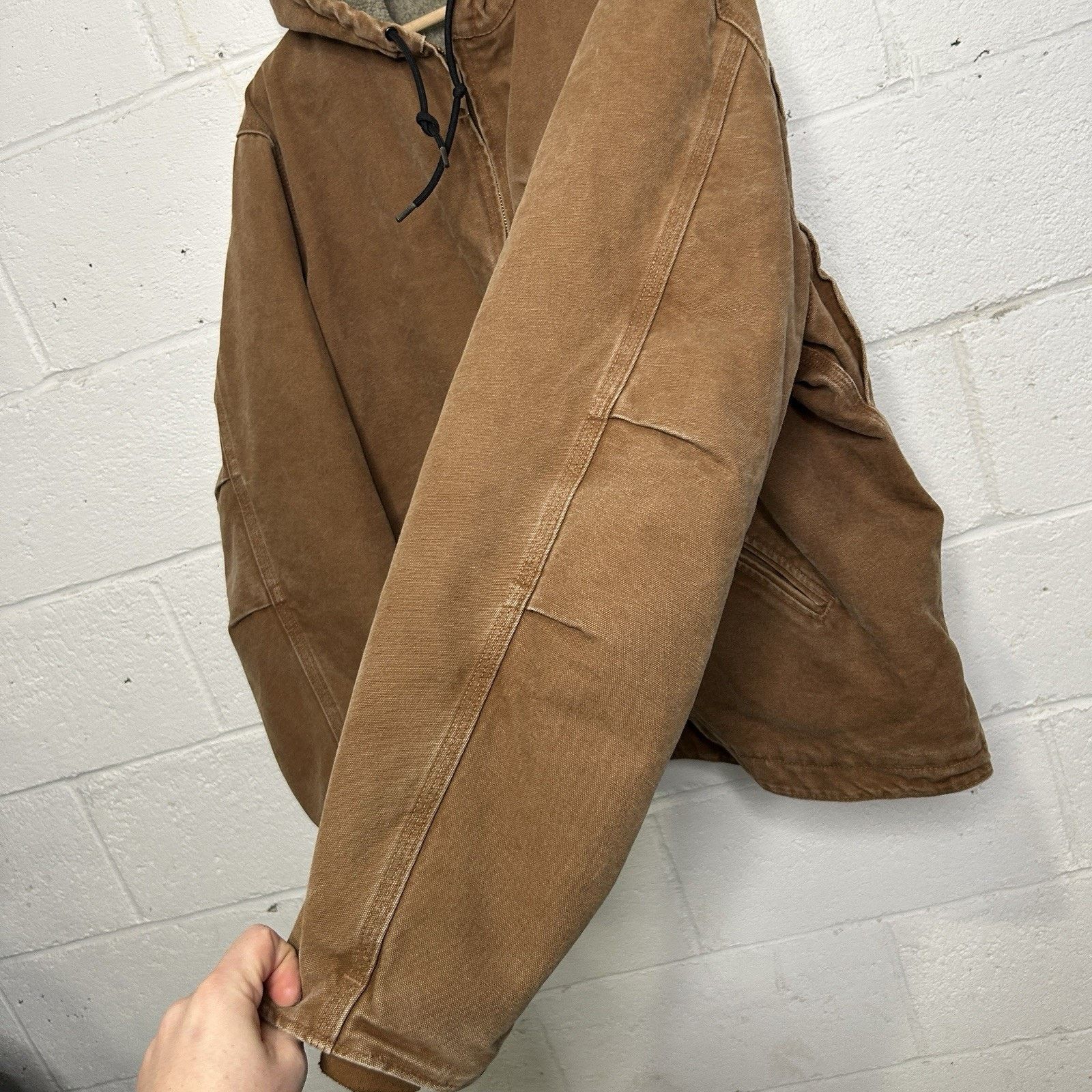 Carhartt Y2K Carhartt Sherpa-Lined Hooded Detroit Jacket “Brown” J141 Size US XL / EU 56 / 4 - 8 Thumbnail
