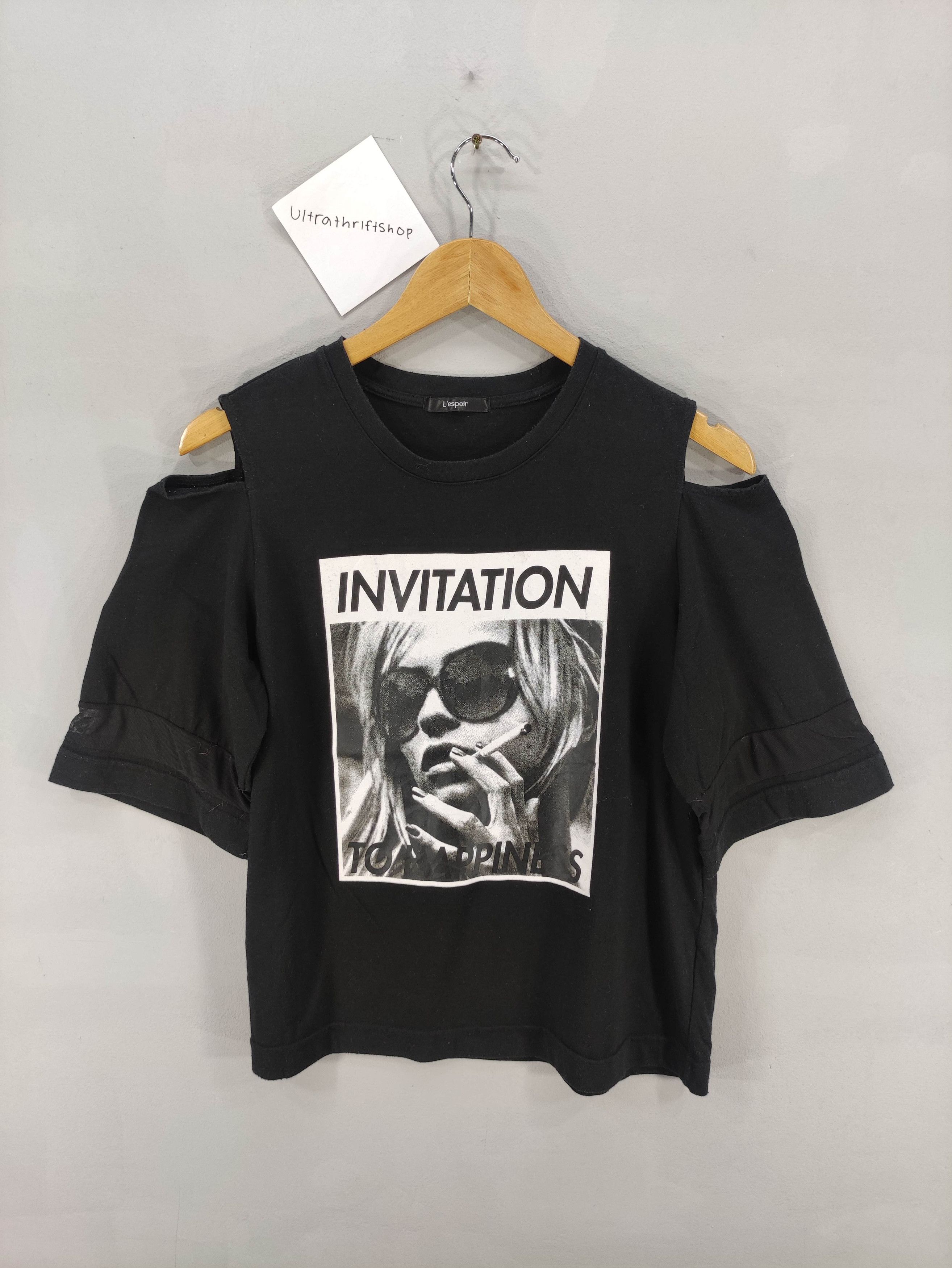 Japanese Brand Vintage Japanese Brand Lespoir Tee Tshirt Size S / US 4 / IT 40 - 1 Thumbnail