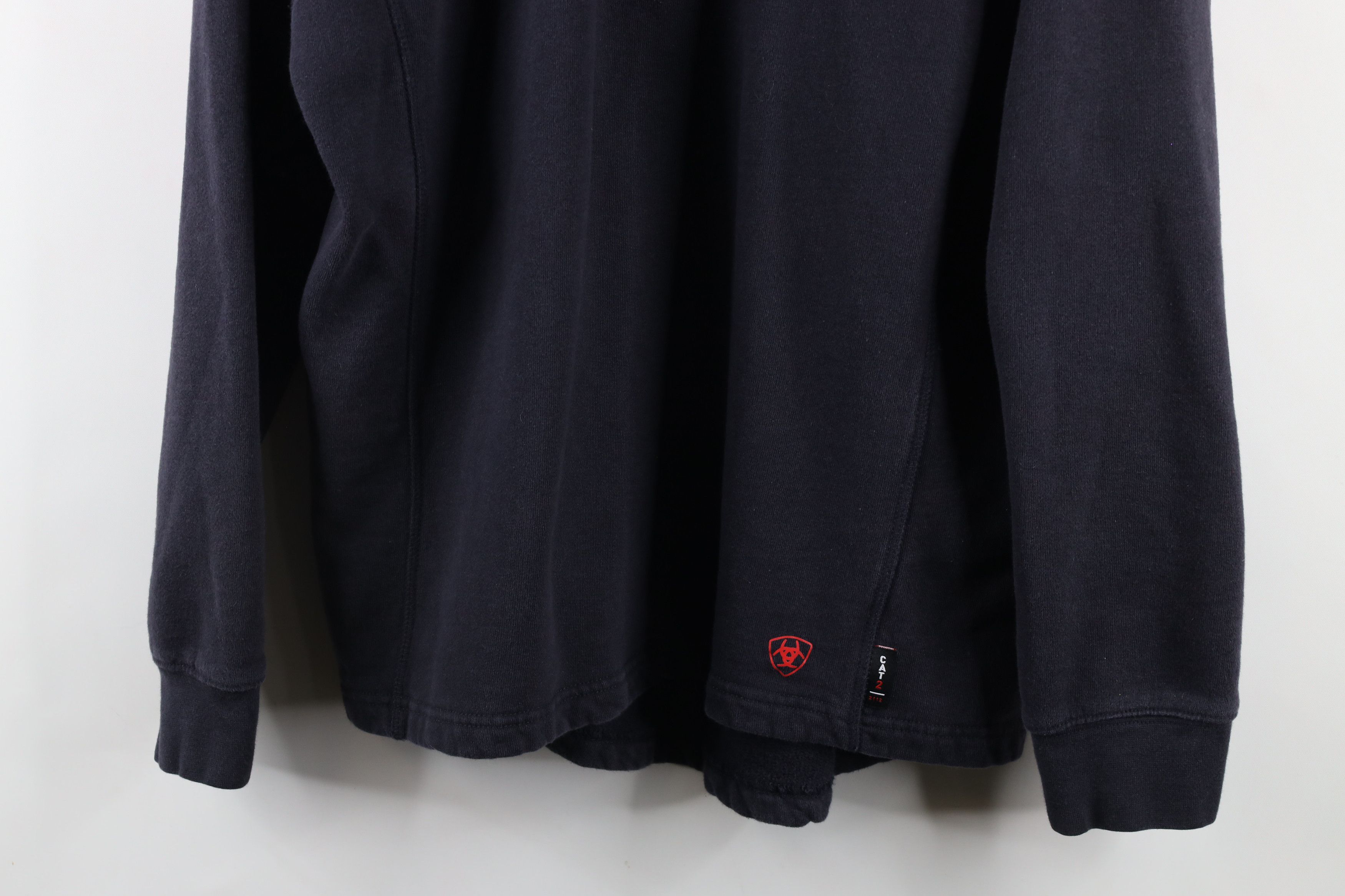 Ariat × Vintage Ariat FR Cat2 2112 Fire Resistant Half Zip Sweatshirt Blue Size US M / EU 48-50 / 2 - 3 Thumbnail