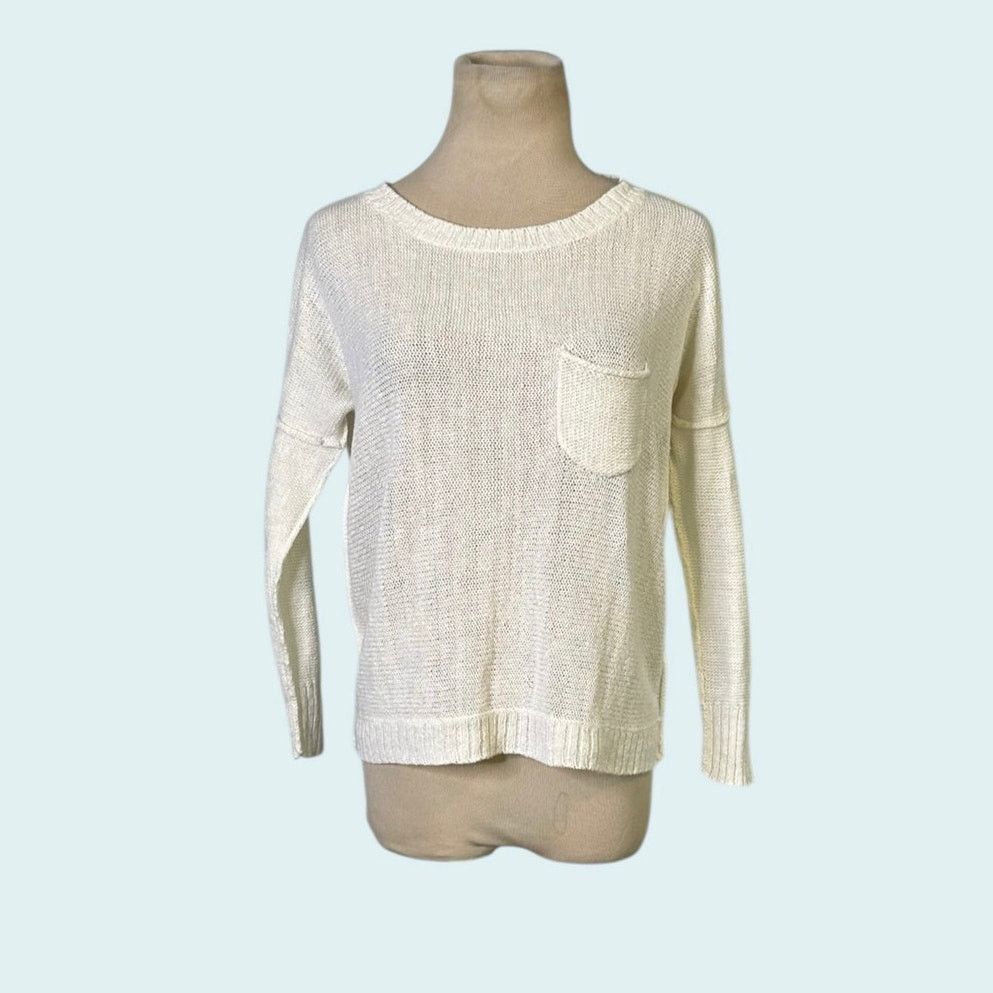 Brochu Walker Brochu Walker white linen sweater size Small Size S / US 4 / IT 40 - 8 Thumbnail