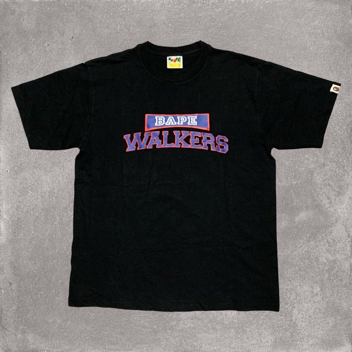 Bape Bape Large Walkers Graphic Black Tee A Bathing Ape Size US L / EU 52-54 / 3 - 1 Thumbnail