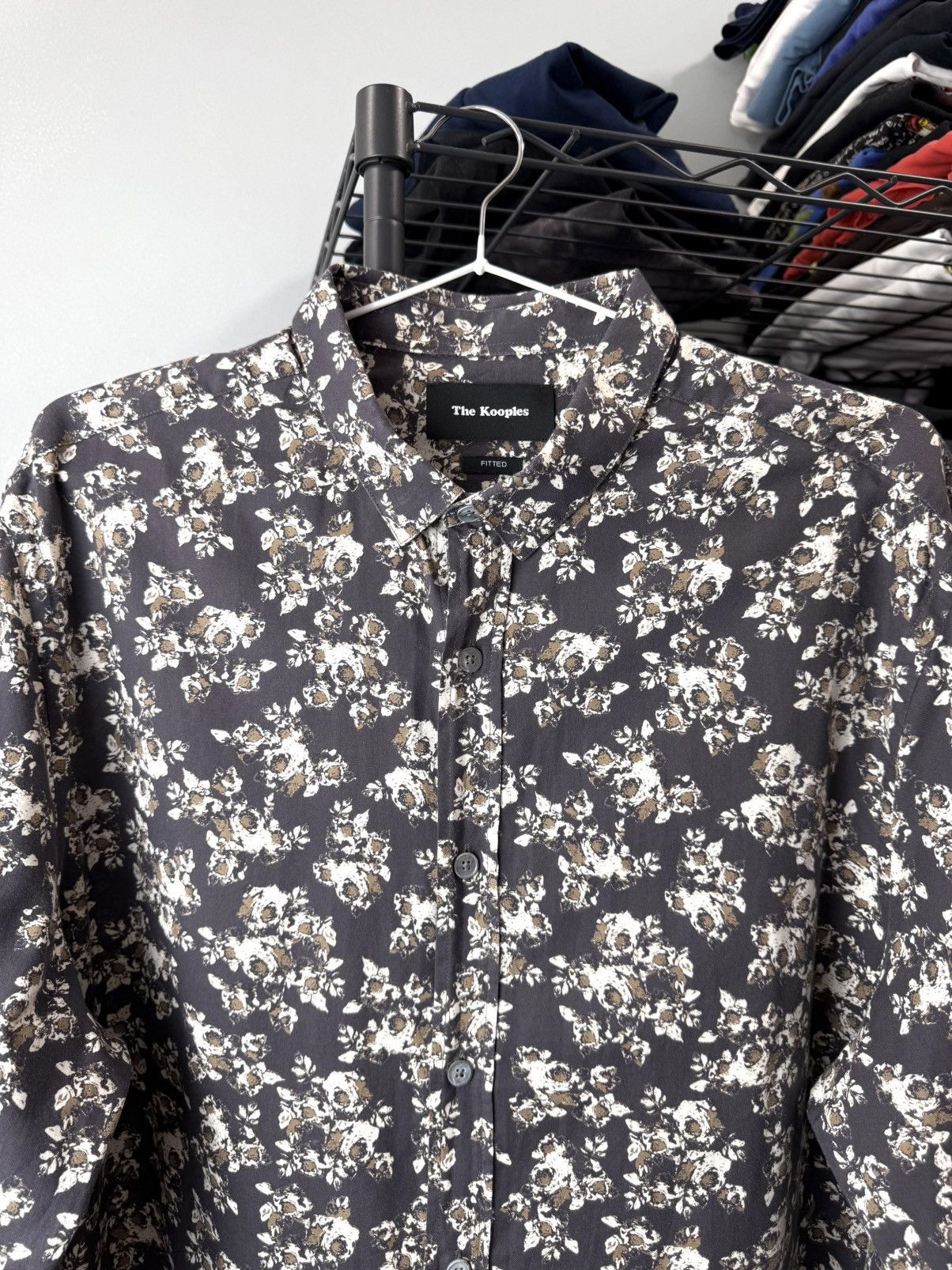 The Kooples The Kooples Paris Luxury Printed Shirt Size US L / EU 52-54 / 3 - 2 Thumbnail