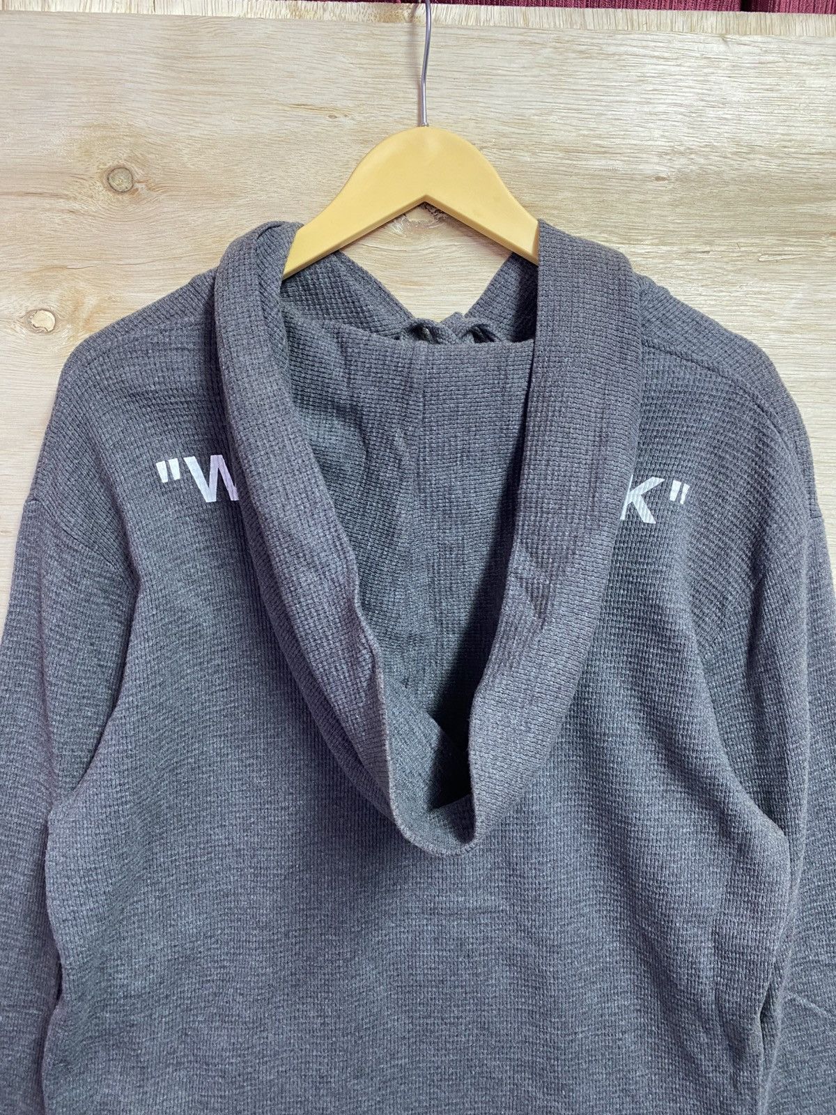 Off-White Off-White Main Label Owl Waffle Hoodie Black White Quote Size US XL / EU 56 / 4 - 13 Thumbnail