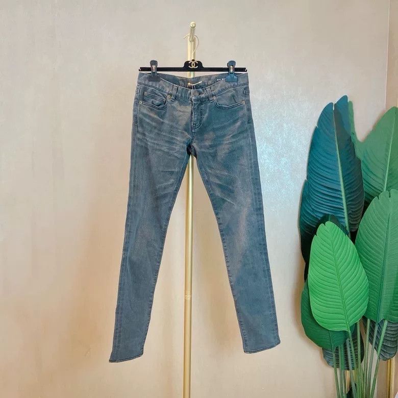 Saint Laurent Paris Saint Laurent Gray Jeans Size 27 Size 27" / US 4 / IT 40 - 1 Thumbnail