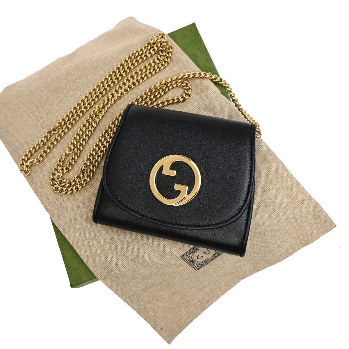 Gucci Gucci Blondie NM Chain Flap Bag Leather Size ONE SIZE - 1 Thumbnail
