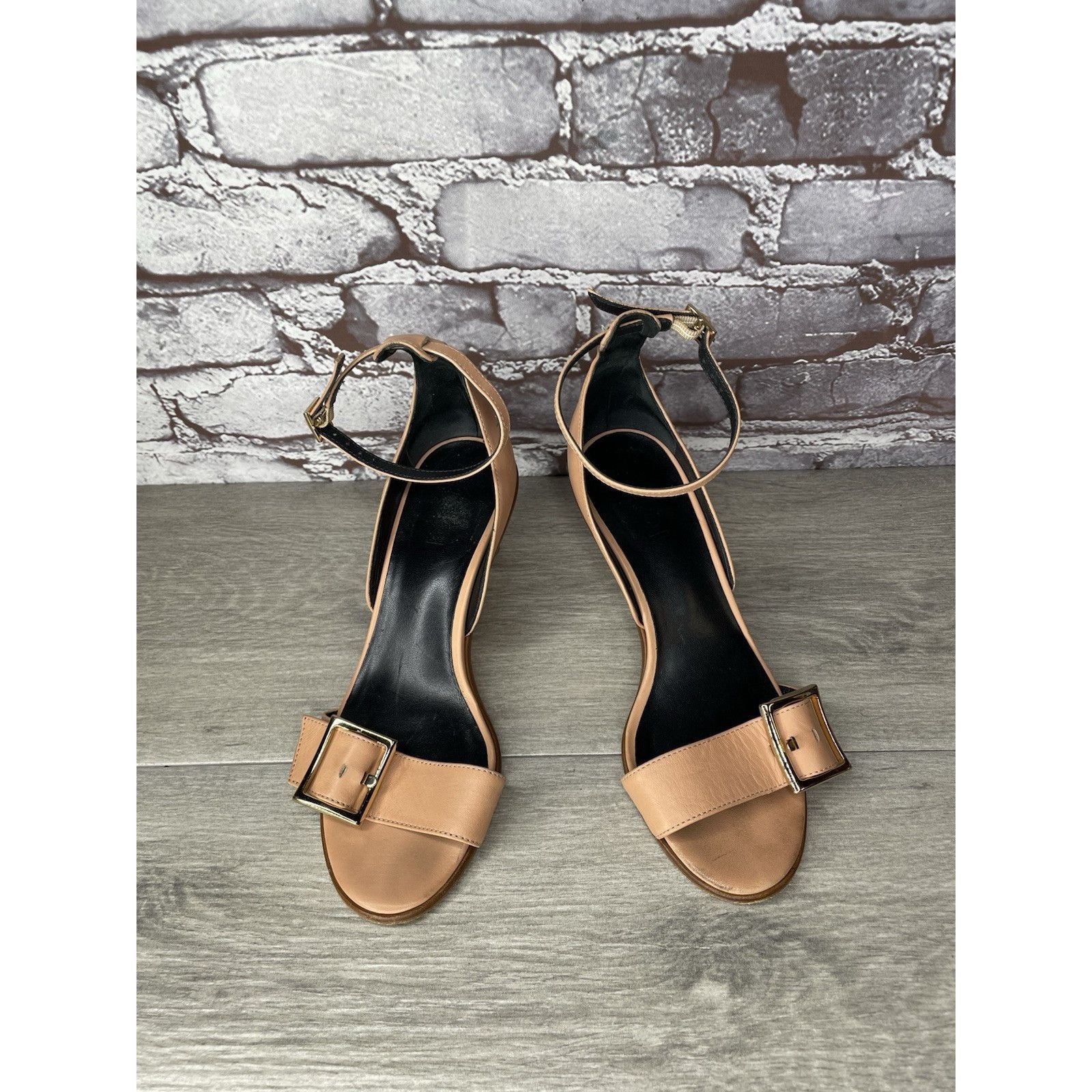 Tibi Tibi Nude Pink Leather Buckle Ankle Strap Stiletto High Heel Size US 6 / IT 36 - 15 Thumbnail