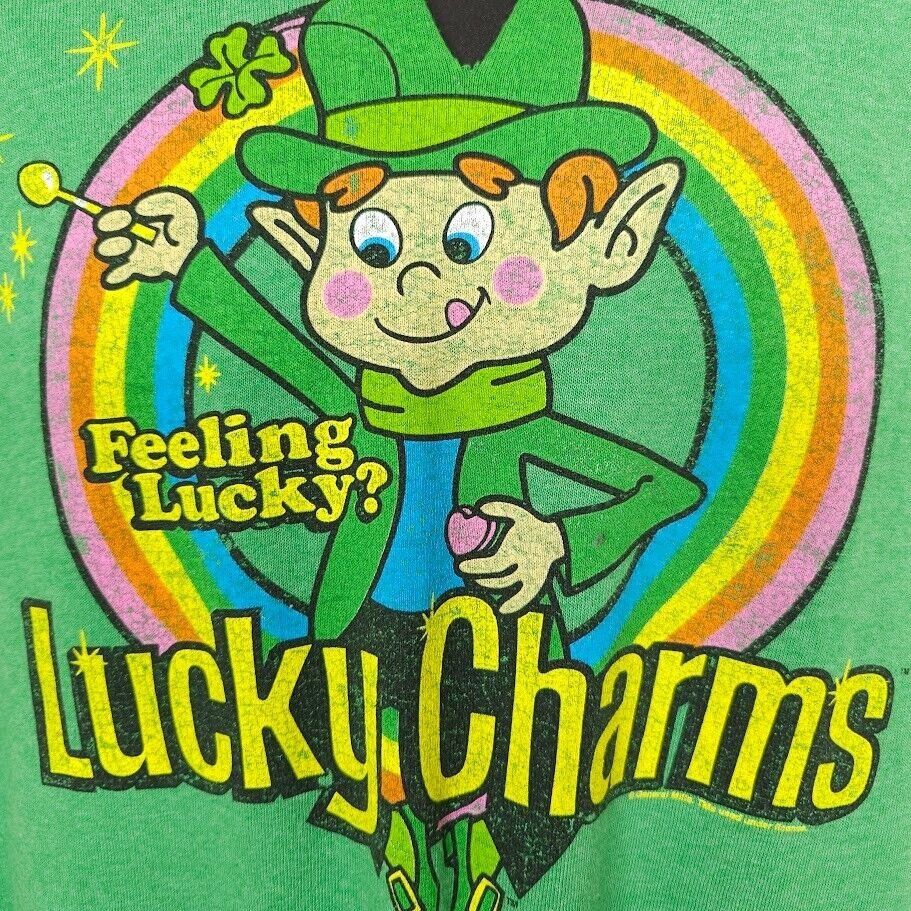 Delta Lucky Charms T Shirt Mens Size Medium Green Feeling Lucky Size US M / EU 48-50 / 2 - 2 Thumbnail