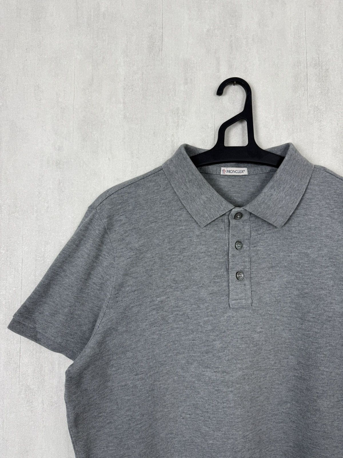 Moncler Moncler Men’s Grey Polo Shirt Size M Size US M / EU 48-50 / 2 - 3 Thumbnail