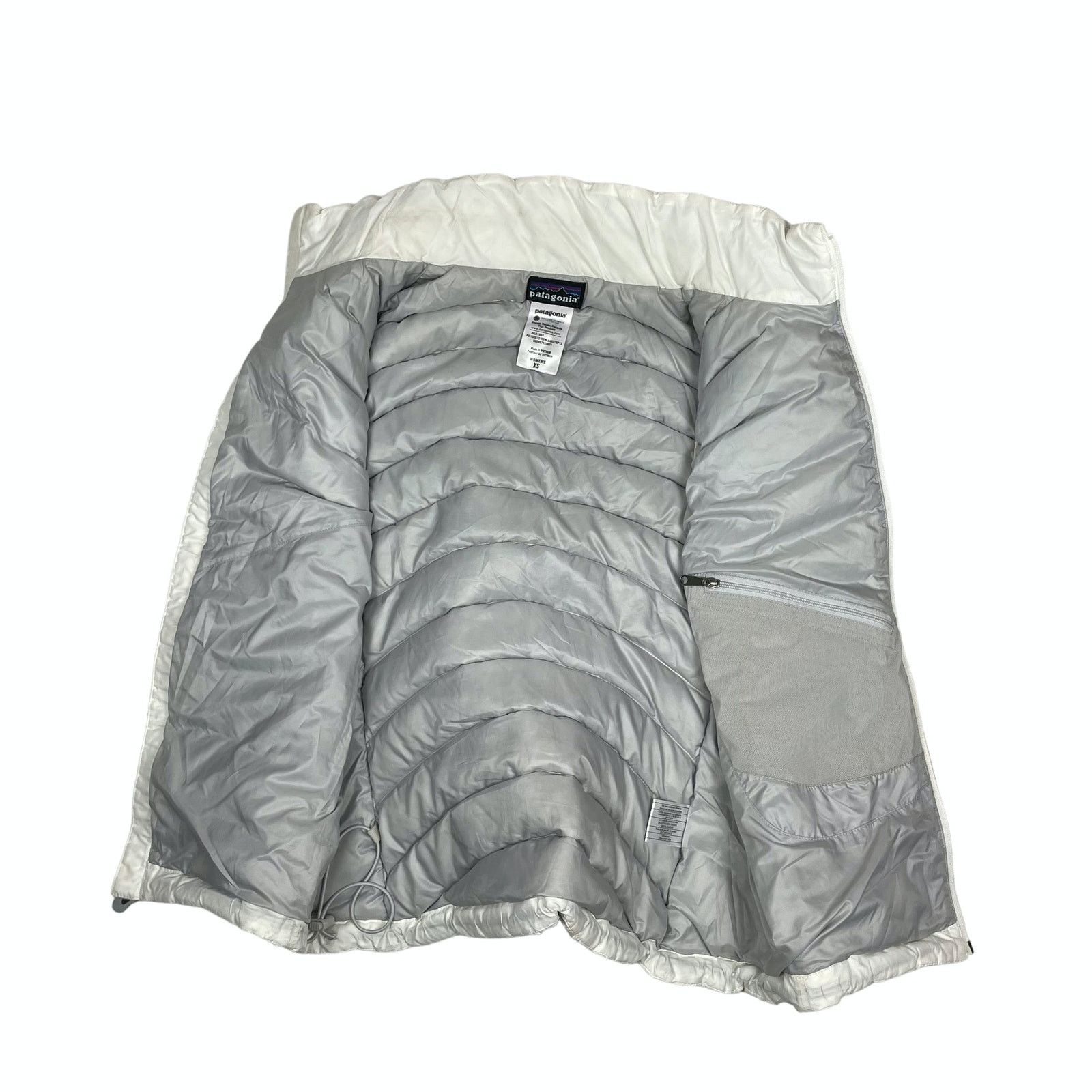 Patagonia Patagonia Women's White Full Zip Outdoor Puffer Vest XS Size XS / US 0-2 / IT 36-38 - 10 Thumbnail