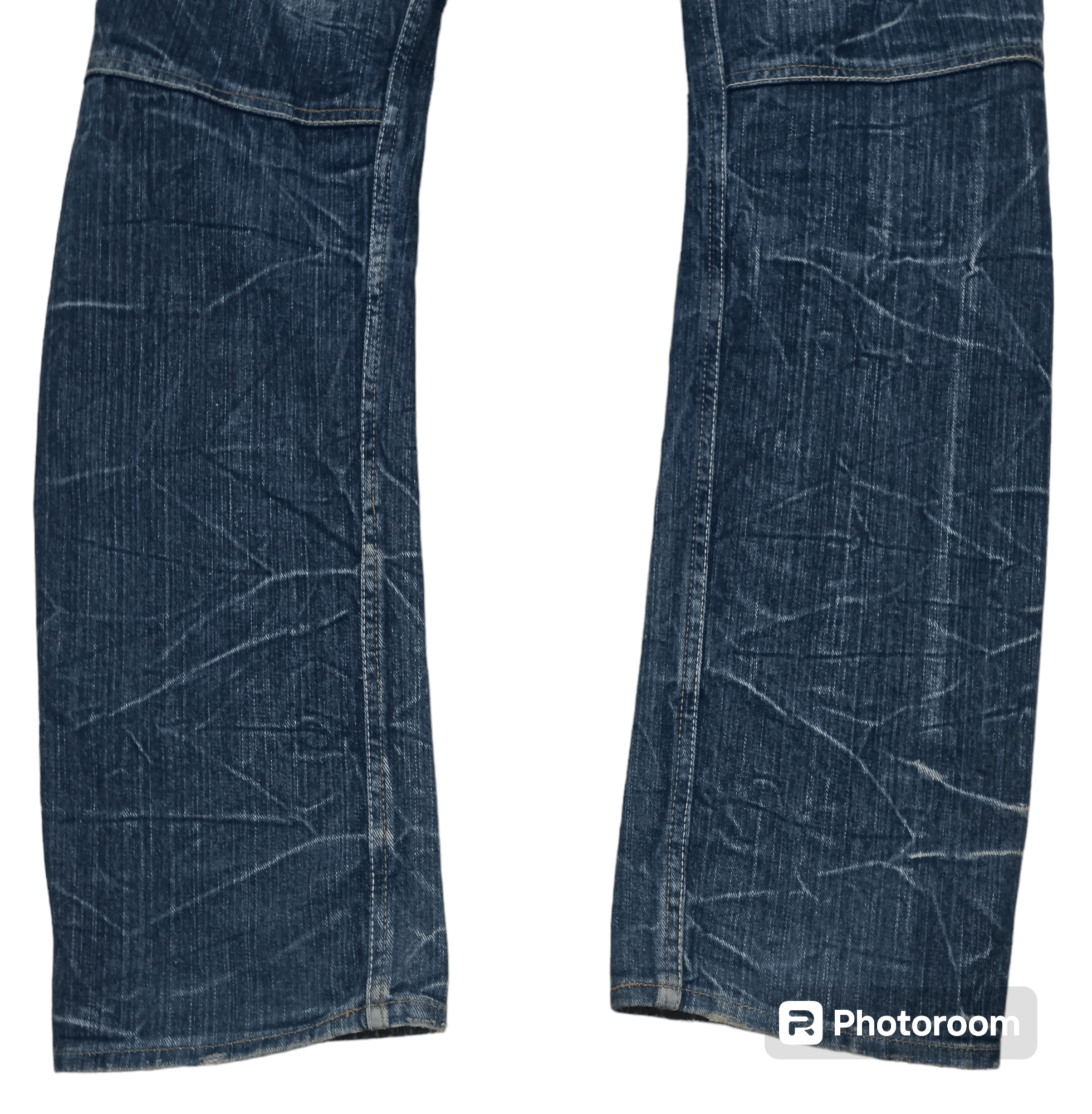 If Six Was Nine DOMINATE DOUBLE WAIST DISTRESS SEASONED JEANS Size US 34 / EU 50 - 8 Thumbnail
