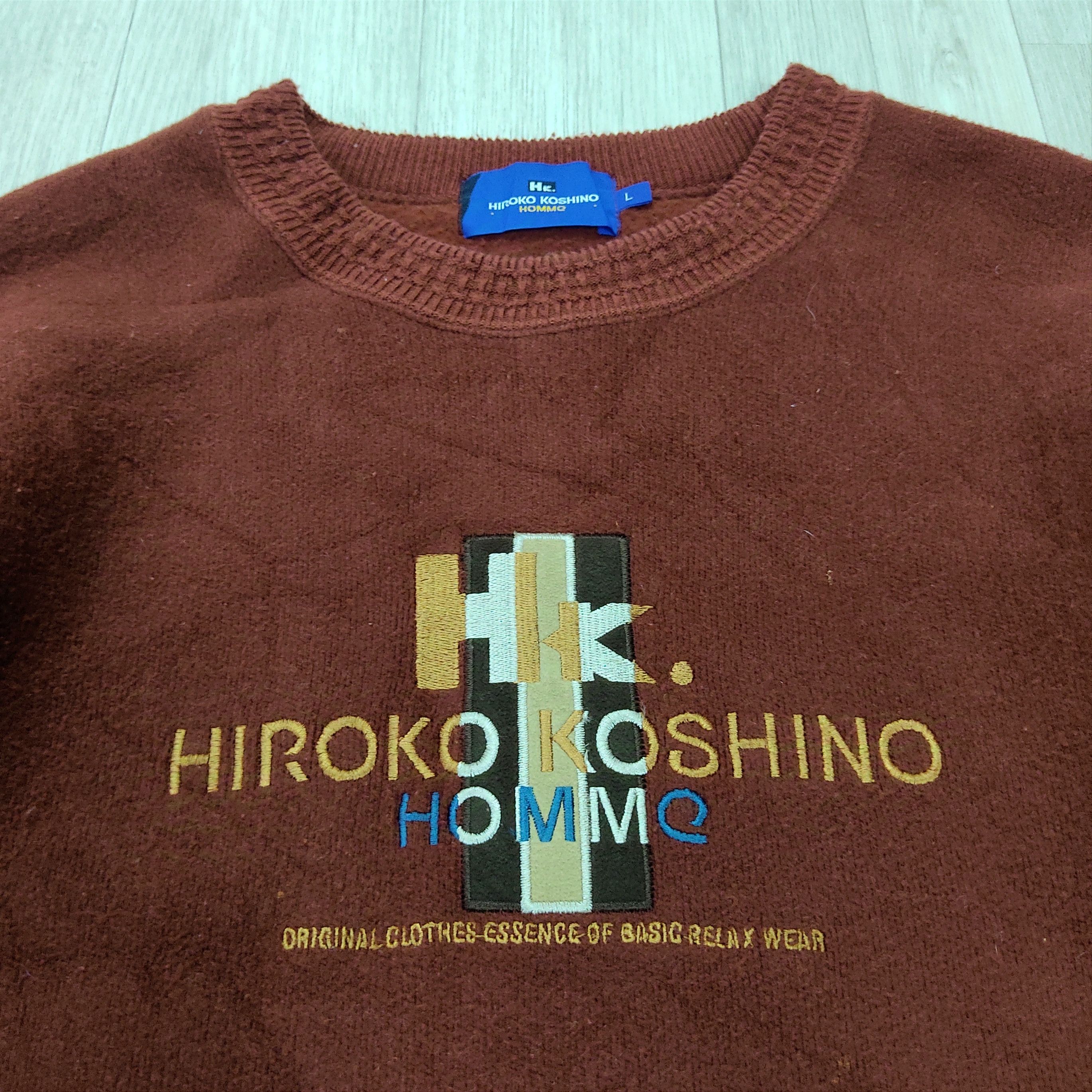 Hiroko Koshino Homme × Japanese Brand Hiroko Koshino Homme Crewneck Wool Sweatshirt Size US L / EU 52-54 / 3 - 7 Thumbnail
