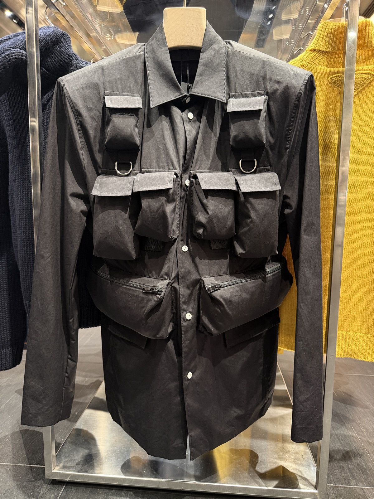 Prada Prada single-breasted cotton jacket Size US S / EU 44-46 / 1 - 1 Thumbnail
