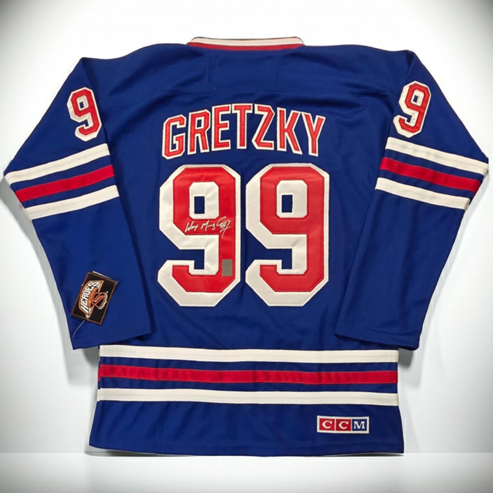 Other Wayne Gretzky NY Rangers Signed jersey WG Authentic COA Size ONE SIZE - 1 Thumbnail