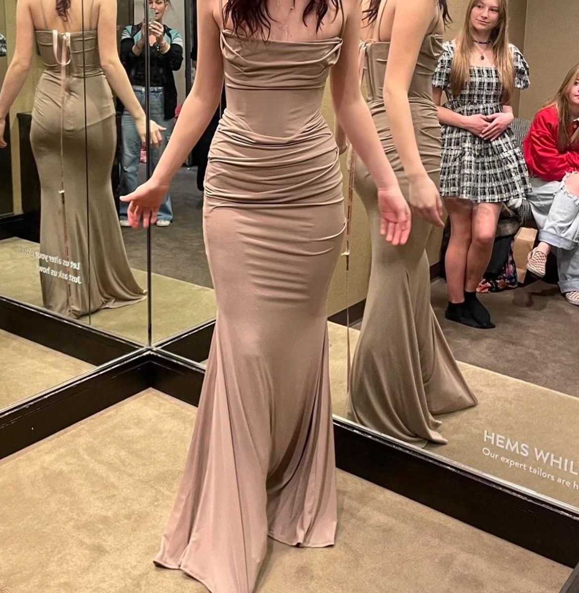 House of CB Tan House of CB Dress Size XS / US 0-2 / IT 36-38 - 1 Thumbnail