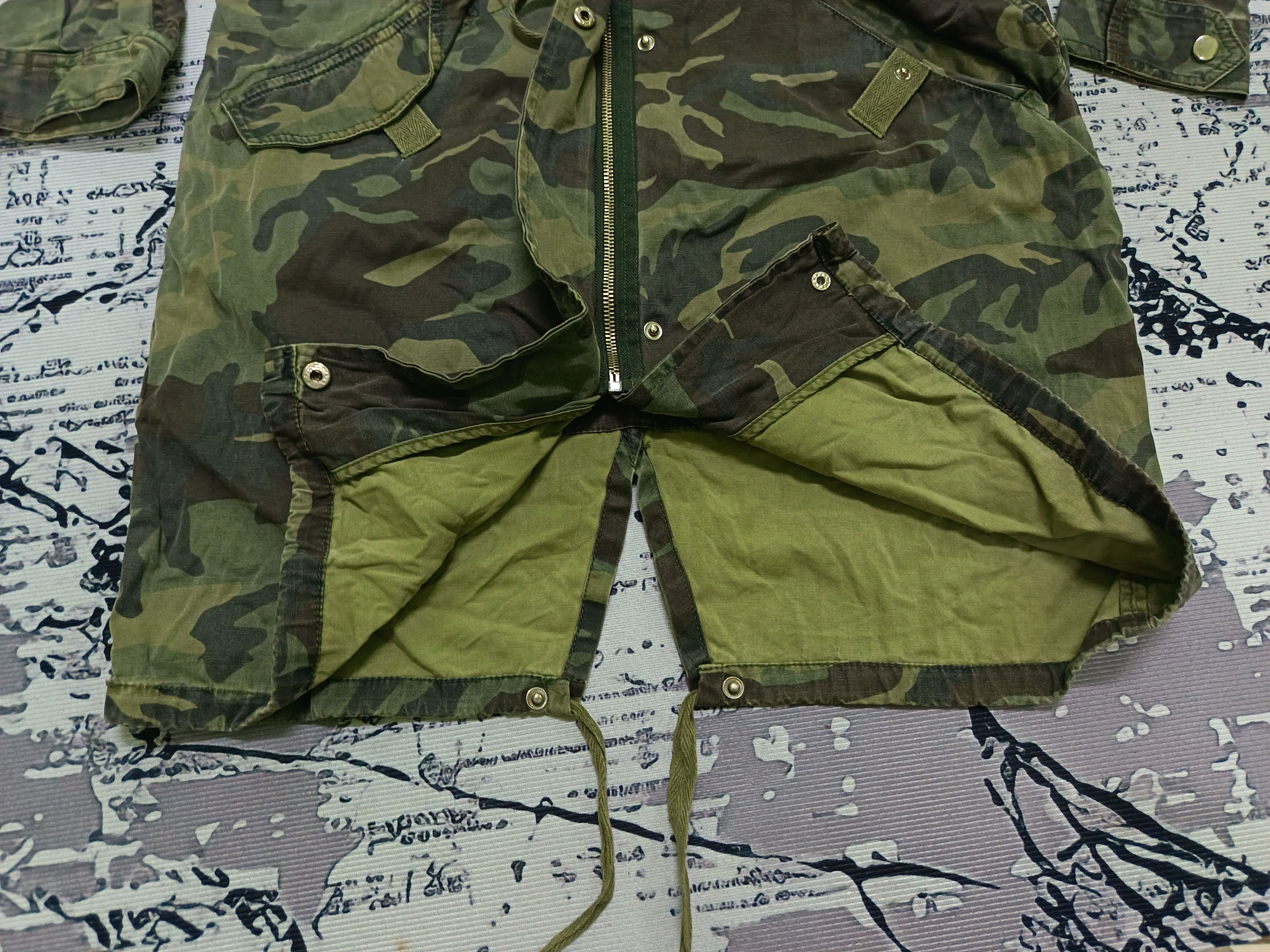 Stussy Vintage Stussy Camouflage Parkas Hoodie Jacket Size US S / EU 44-46 / 1 - 5 Thumbnail