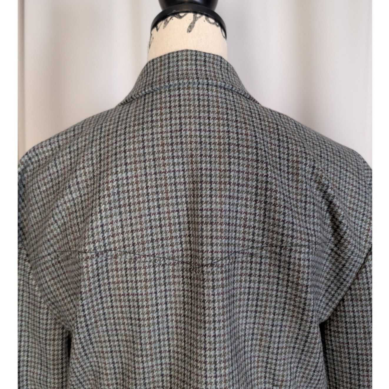 Veronica Beard Veronica Beard Sybille Cropped Houndstooth Wool Blend Blazer Size M / US 6-8 / IT 42-44 - 16 Thumbnail