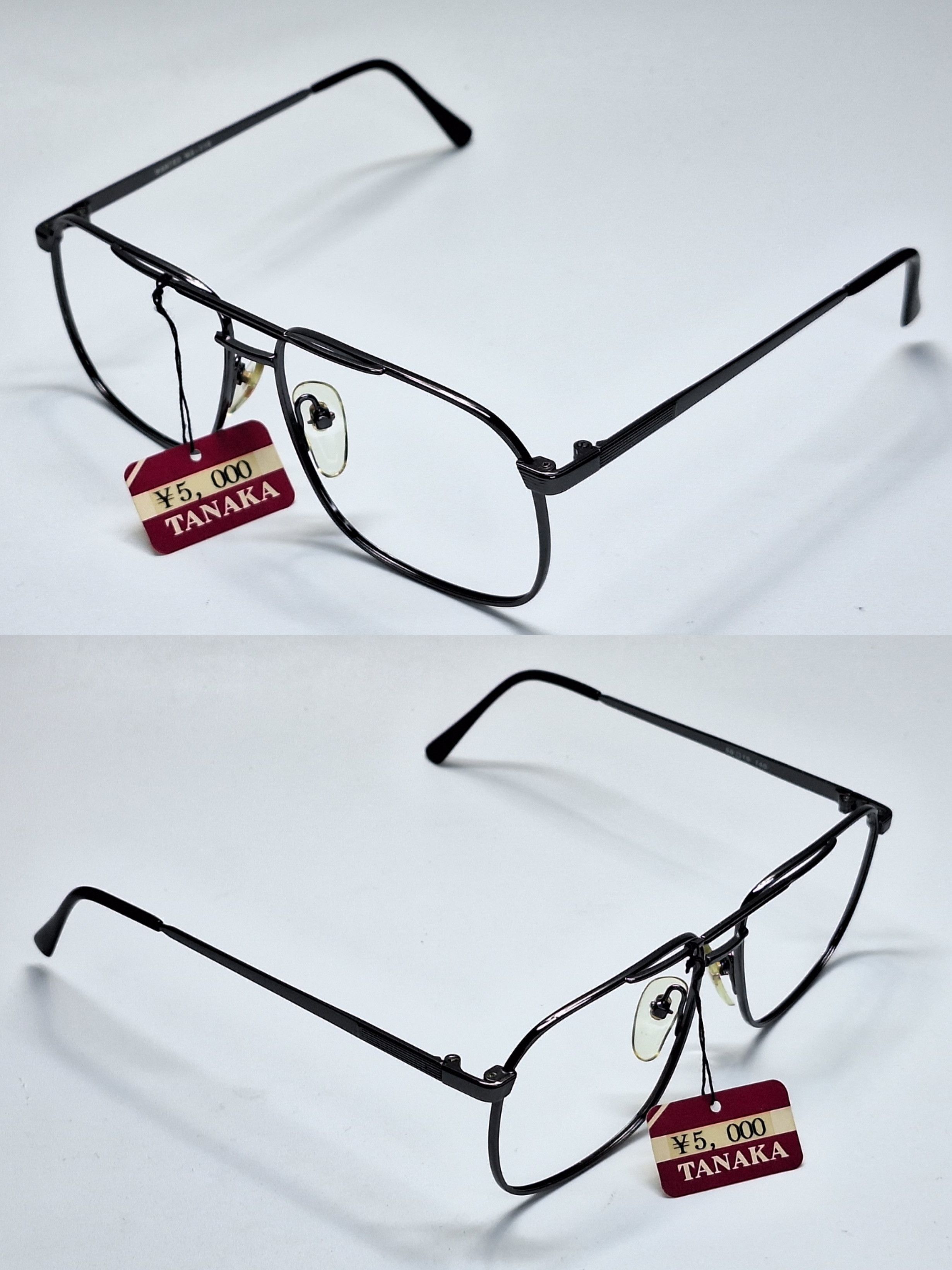 Vintage Vintage NOS Wanted WA-116 Double Bridge Square Aviator Frame Size ONE SIZE - 8 Thumbnail