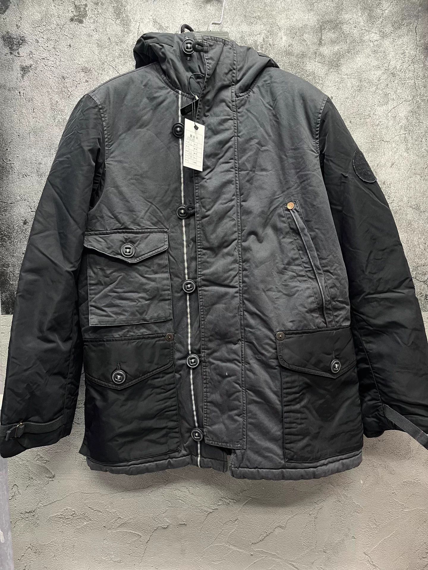 Armani Armani Jeans Button-Front Solid Cotton Padded Jacket L Size US L / EU 52-54 / 3 - 1 Thumbnail