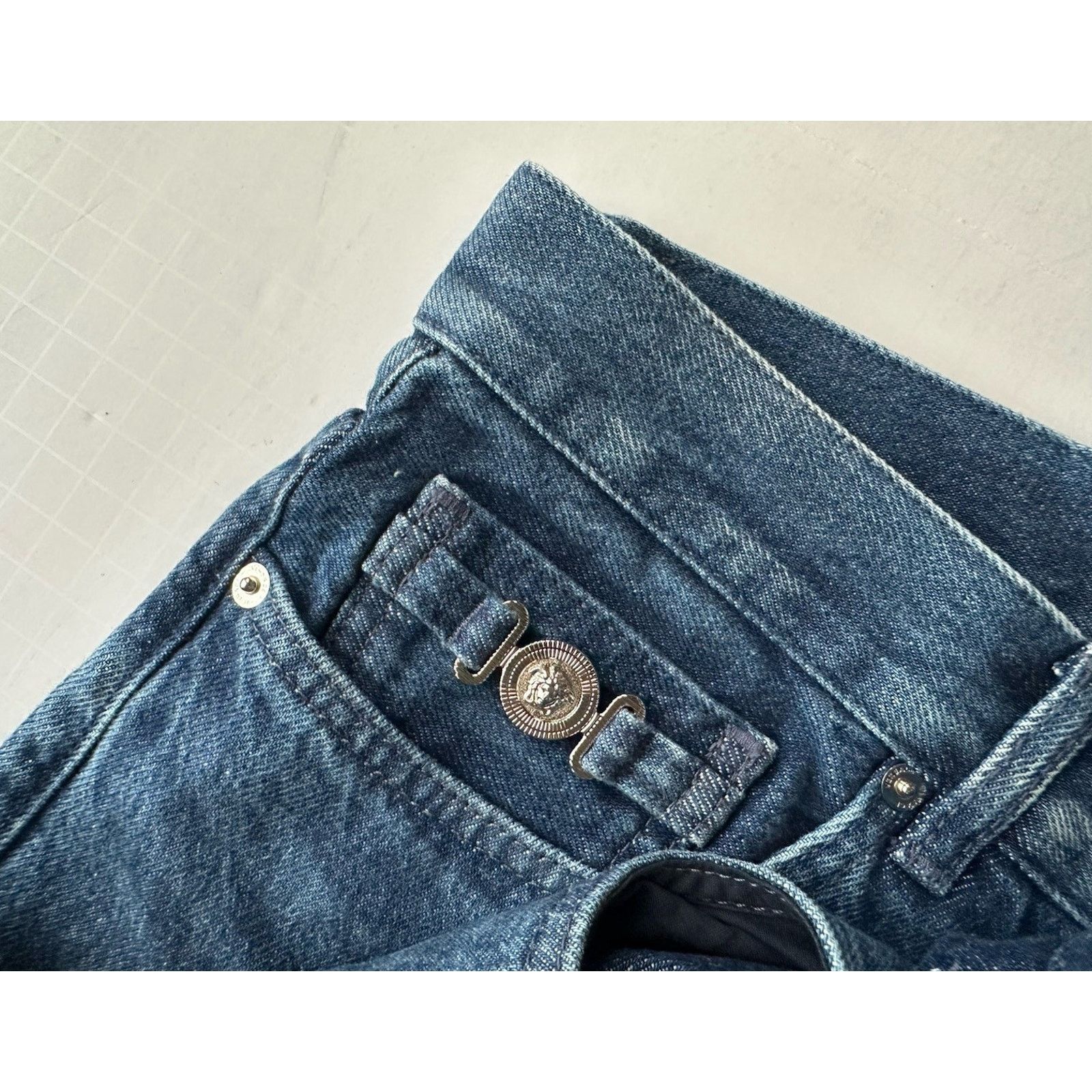 Versace Versace Men’s Denim Stone Washed Blue Jeans 34 US 1010816 Size US 34 / EU 50 - 13 Thumbnail