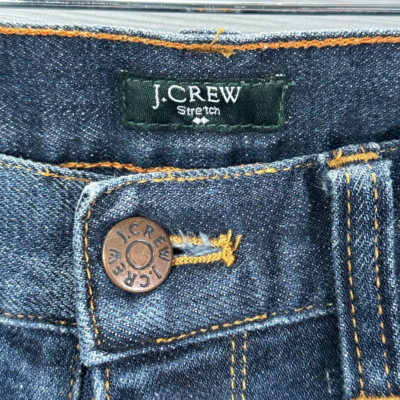 J.Crew J.CREW Matchstick Jeans Womens 25 Cotton Stretch Denim Skinny 5-Pocket Pockets Blue Medium Wash Modern Classic Pants Womens Size 42" / US 20 - 4 Thumbnail