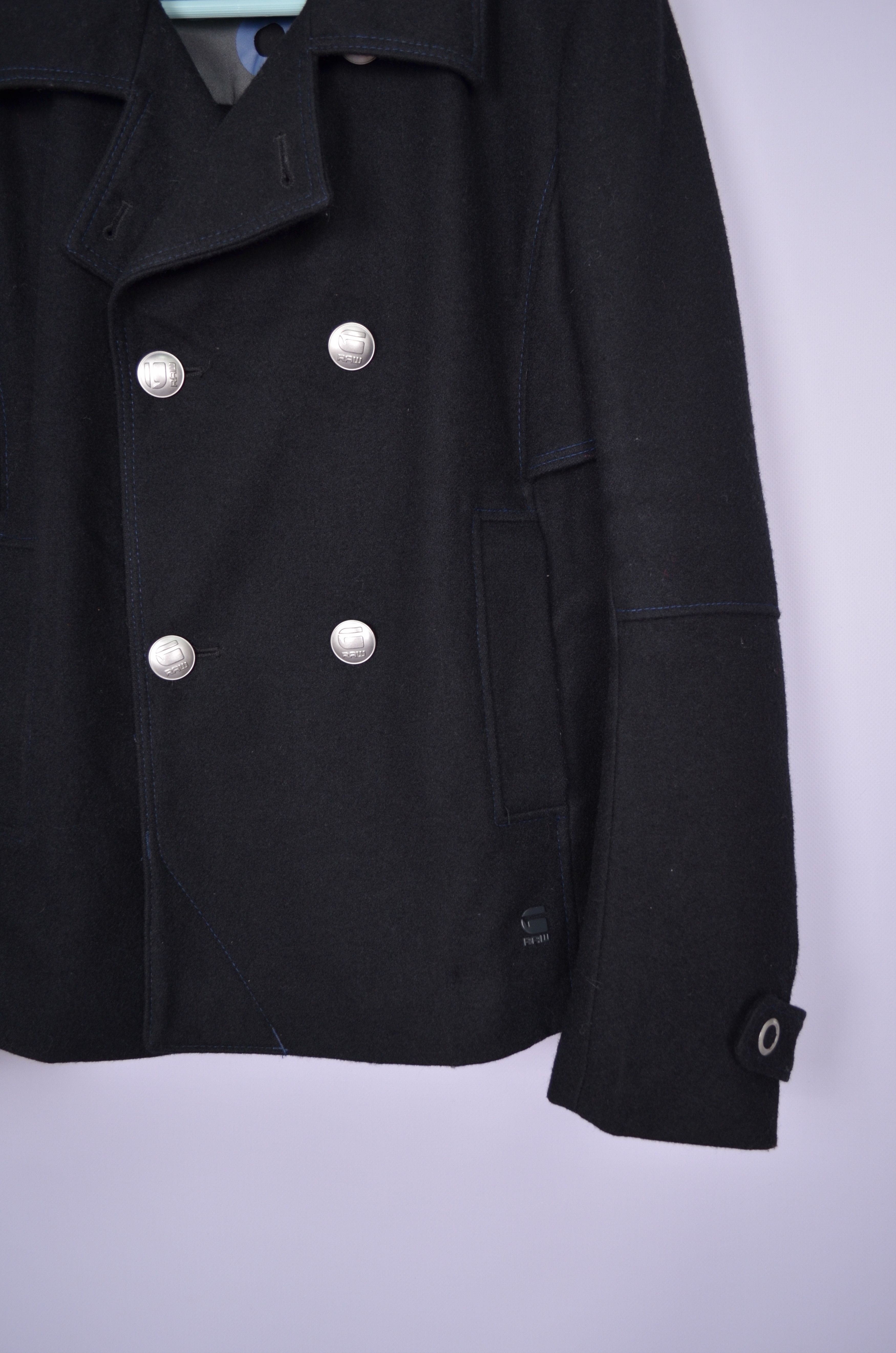 Designer × G-Star G-Star CL P-Coat Double Breasted Wool Coat Jacket Size XL Size XL / US 12-14 / IT 48-50 - 4 Thumbnail