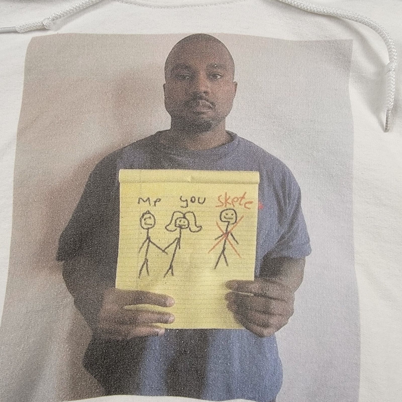 Kanye West Kanye Me You and Skete White Hoodie Sz M (538) Size US M / EU 48-50 / 2 - 3 Thumbnail