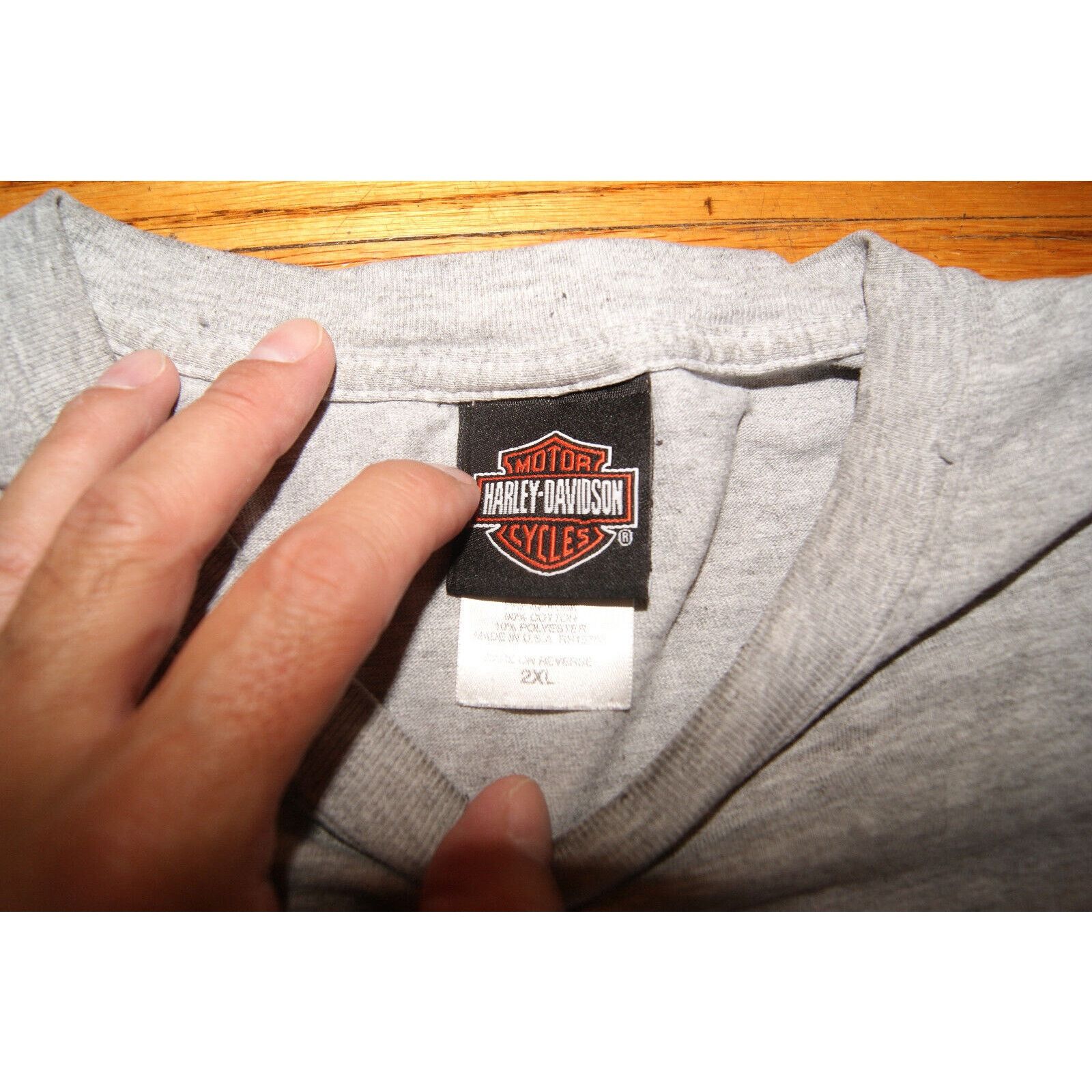 Harley Davidson VTG Harley Davidson Flames 2XL TShirt USA Distressed Size US XXL / EU 58 / 5 - 7 Thumbnail