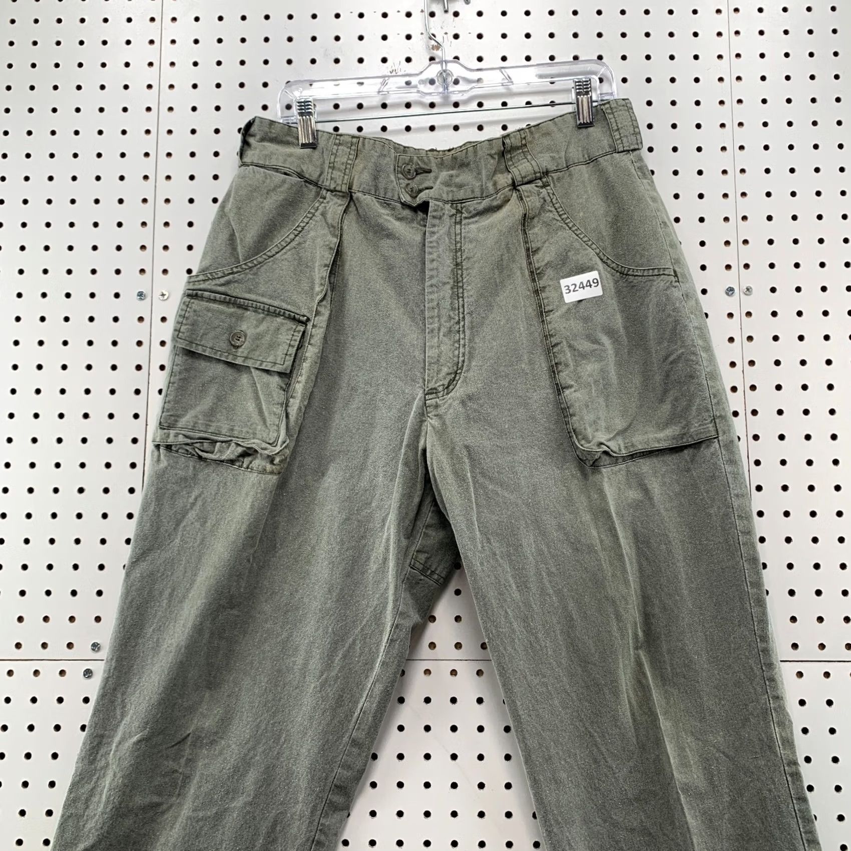 Vintage Vintage Cabela’s Pants Mens Canvas 35x33 Olive Green Outdoor Cargo Flat Front 33 Inseam Mens Size US 35 - 7 Thumbnail