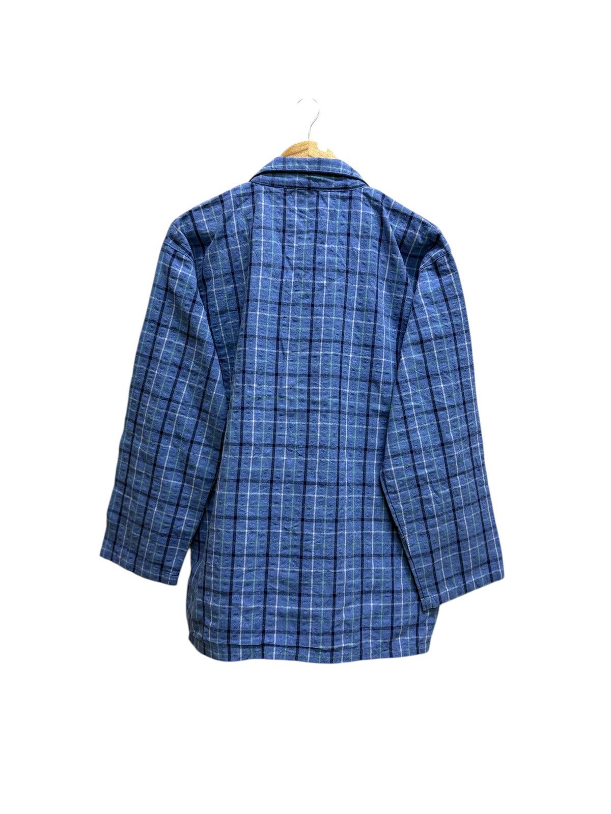 Kansai Yamamoto Kansai Bule Plaid Cotton Flannel pyjama Button Up Size US L / EU 52-54 / 3 - 2 Thumbnail